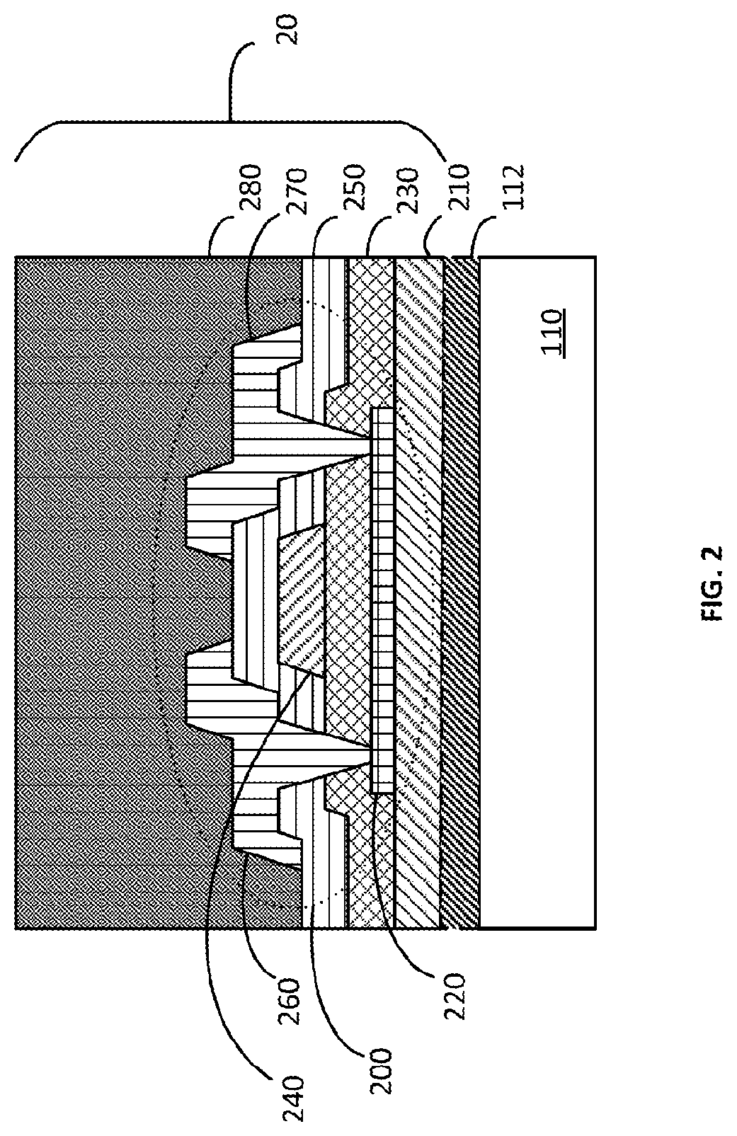 Patent US12101987 Figure 2 – Materials for forming a nucleation-inhibiting coating and devices incorporating same
