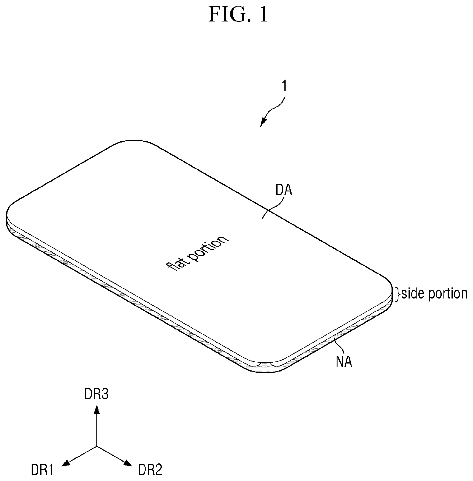 Patent US12101988 Figure 1 – Display device