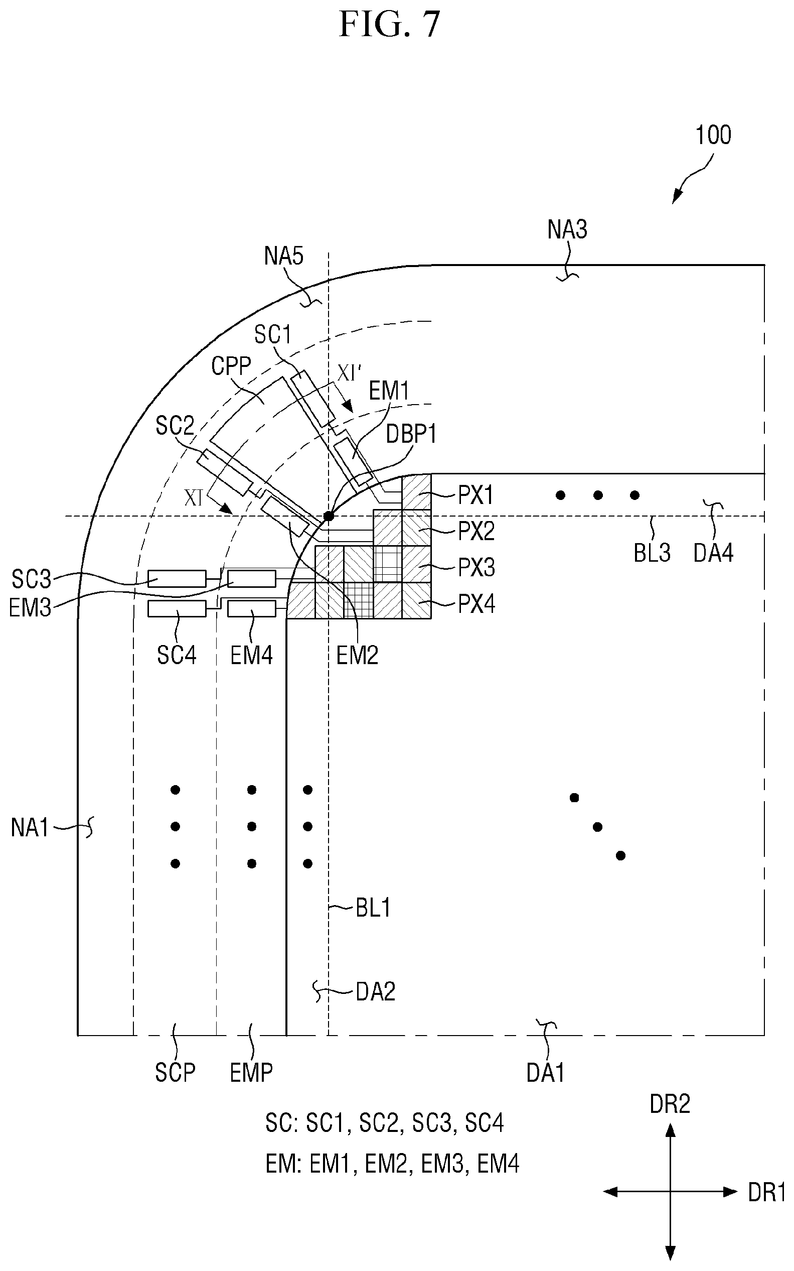 Patent US12101988 Figure 7 – Display device
