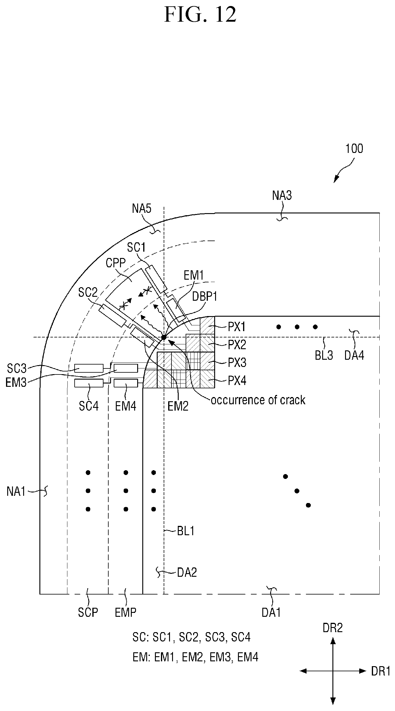 Patent US12101988 Figure 12 – Display device