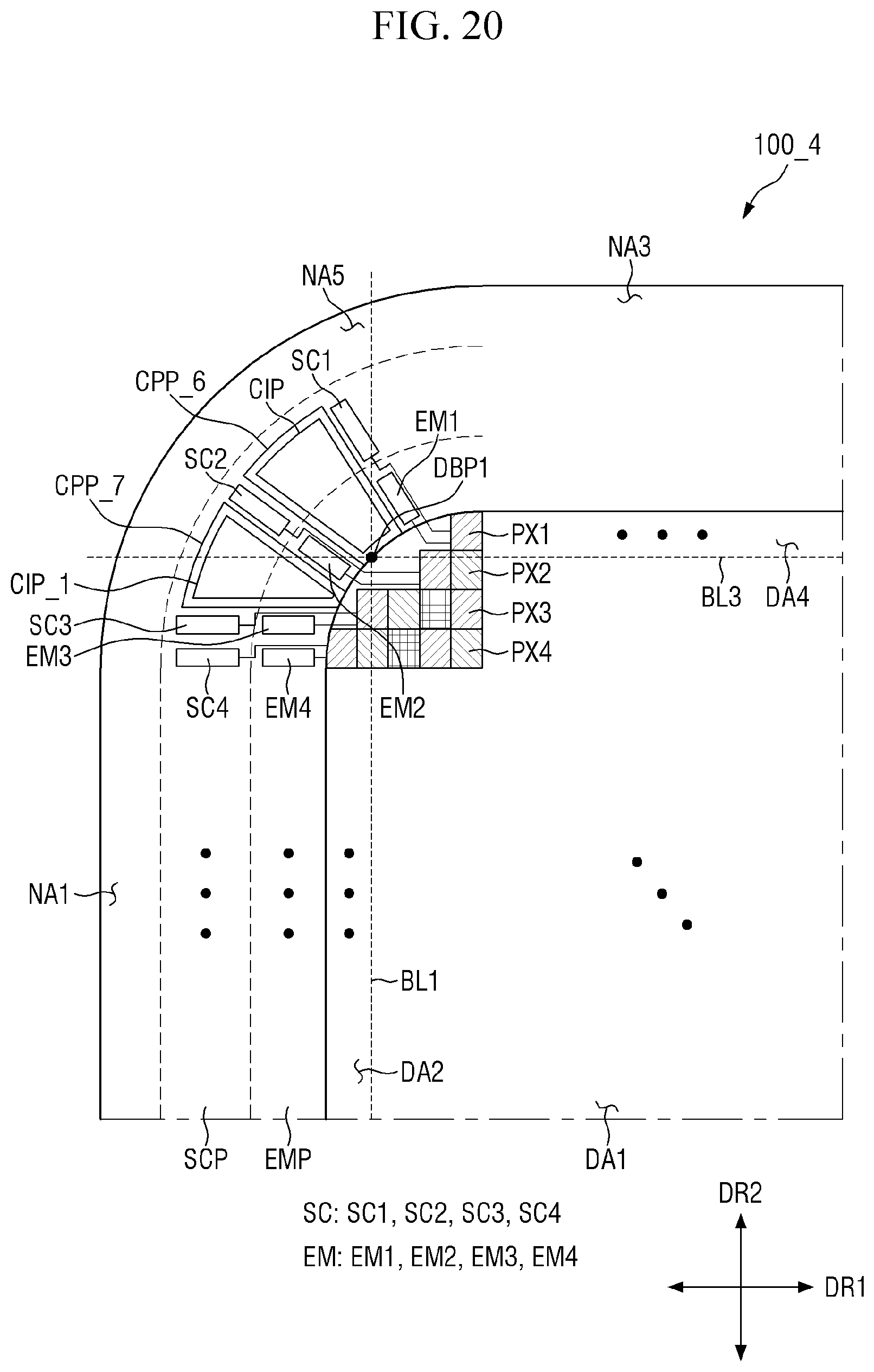 Patent US12101988 Figure 20 – Display device