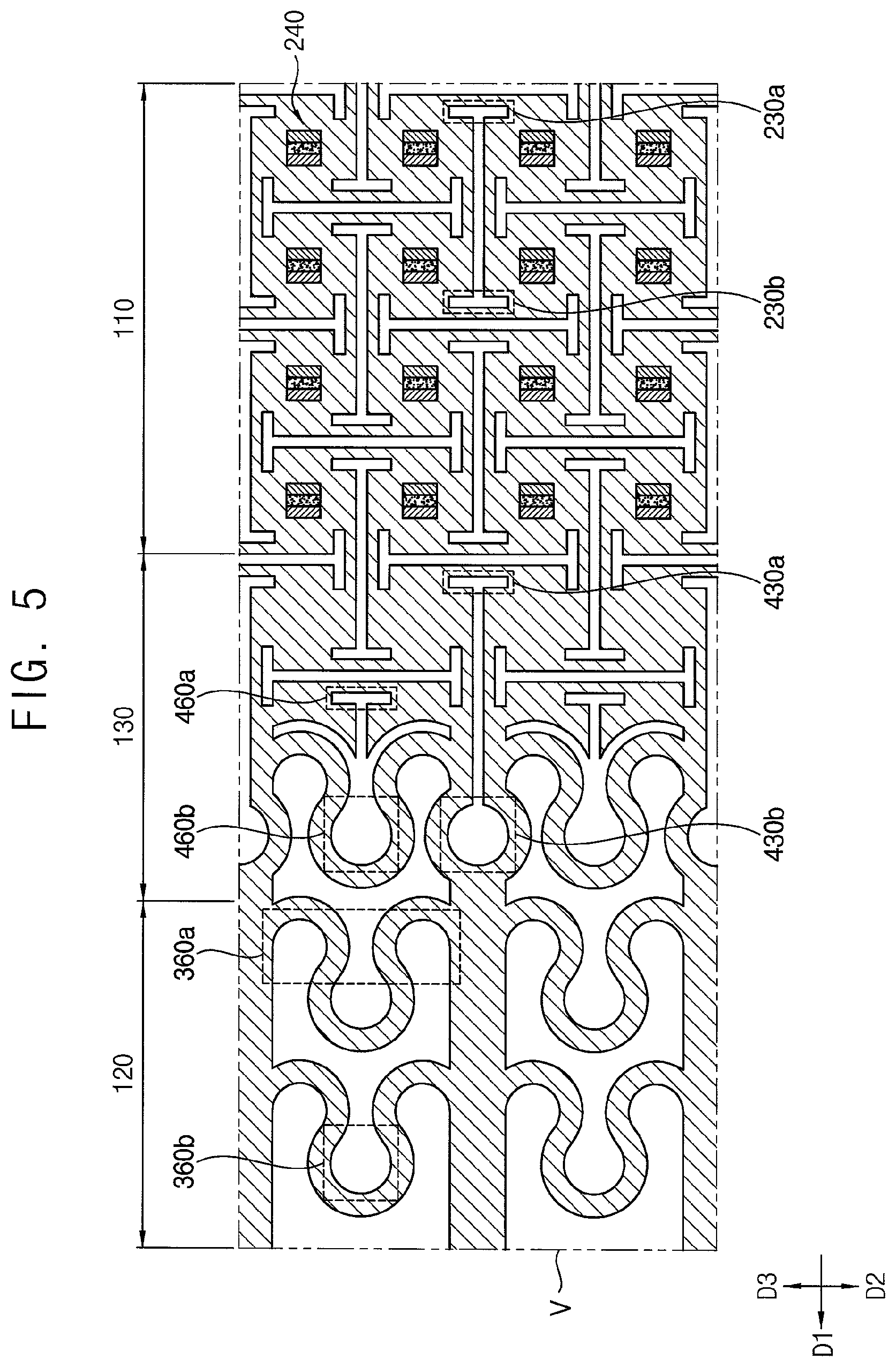 Patent US12101989 Figure 5 – Stretchable display device