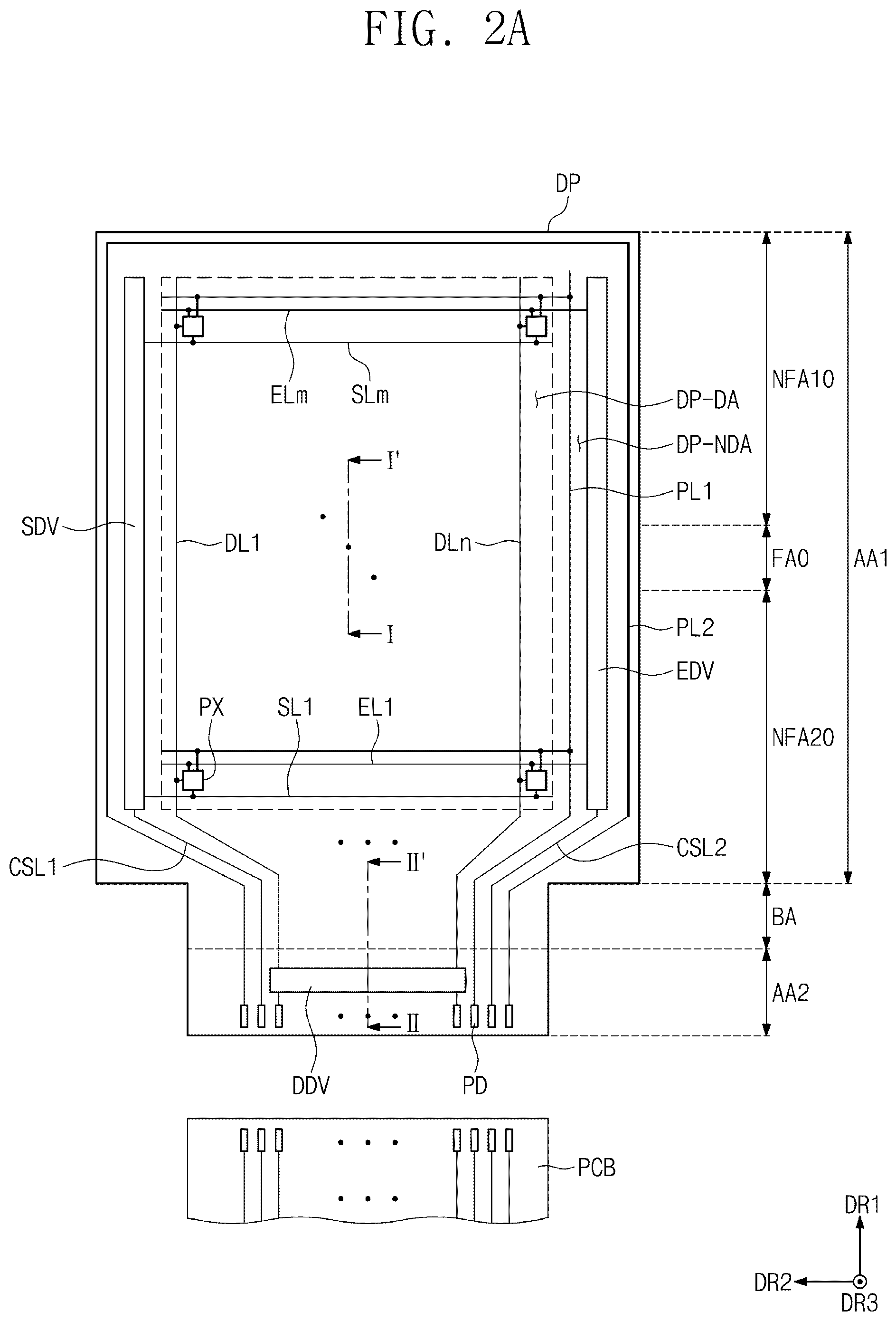 Patent US12101990 Figure 2 – Display device including bending protection and anti-reflection layers