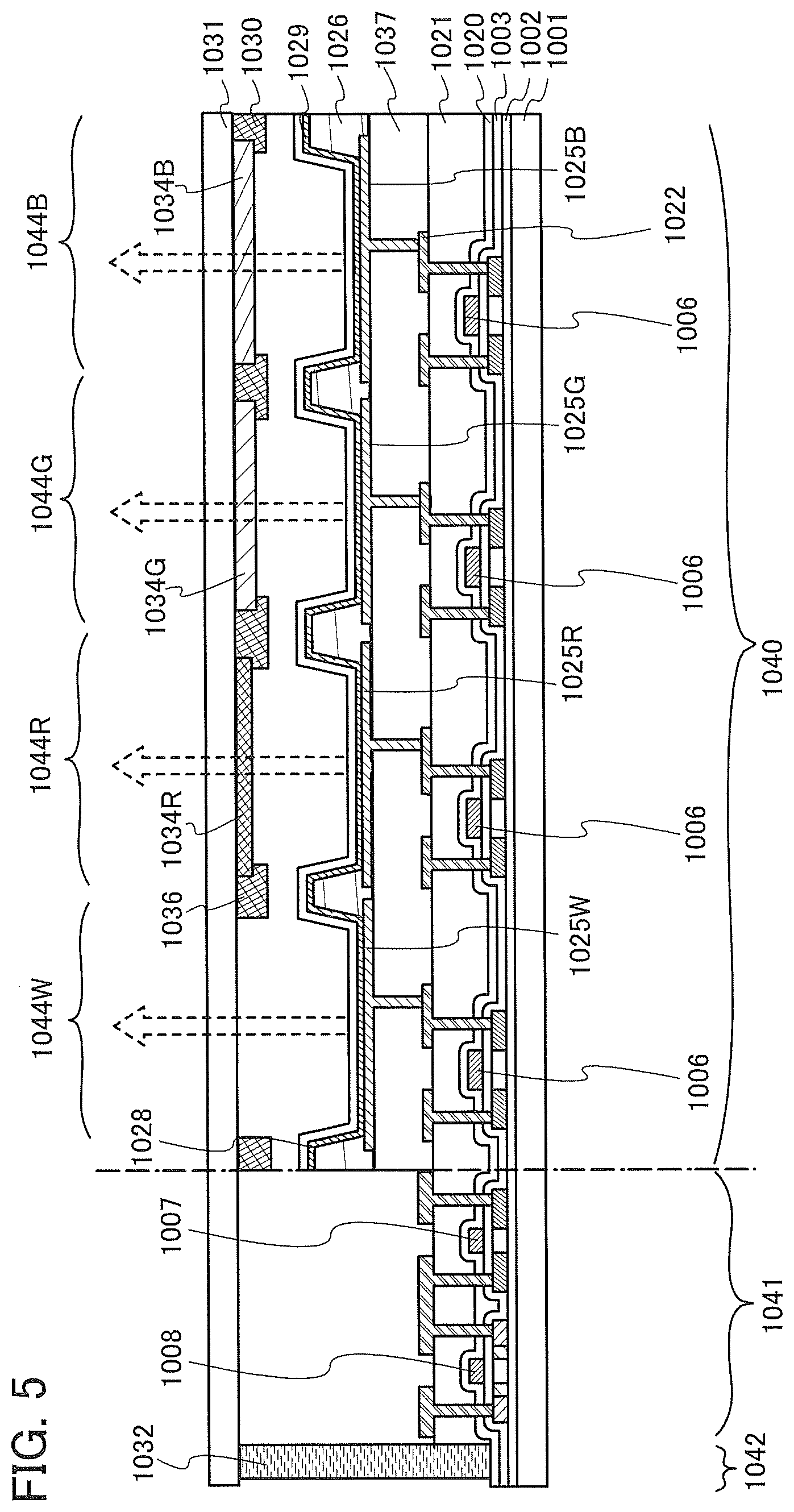 Patent US12102000 Figure 5 – Light-emitting element, organic compound, light-emitting device, electronic device, and lighting device