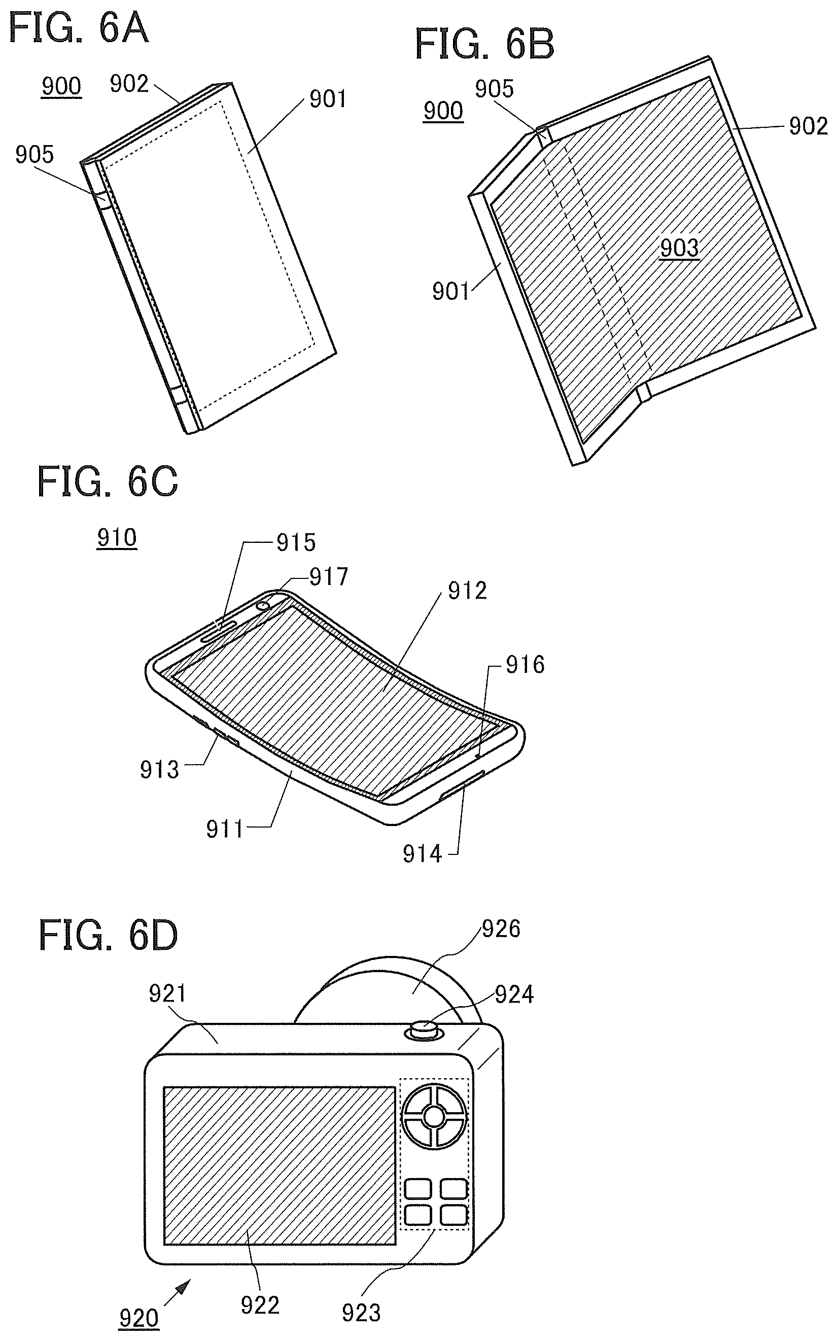 Patent US12102000 Figure 6 – Light-emitting element, organic compound, light-emitting device, electronic device, and lighting device