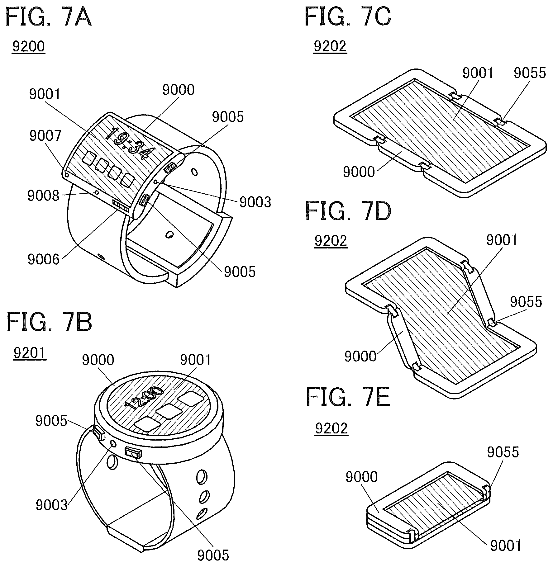 Patent US12102000 Figure 7 – Light-emitting element, organic compound, light-emitting device, electronic device, and lighting device