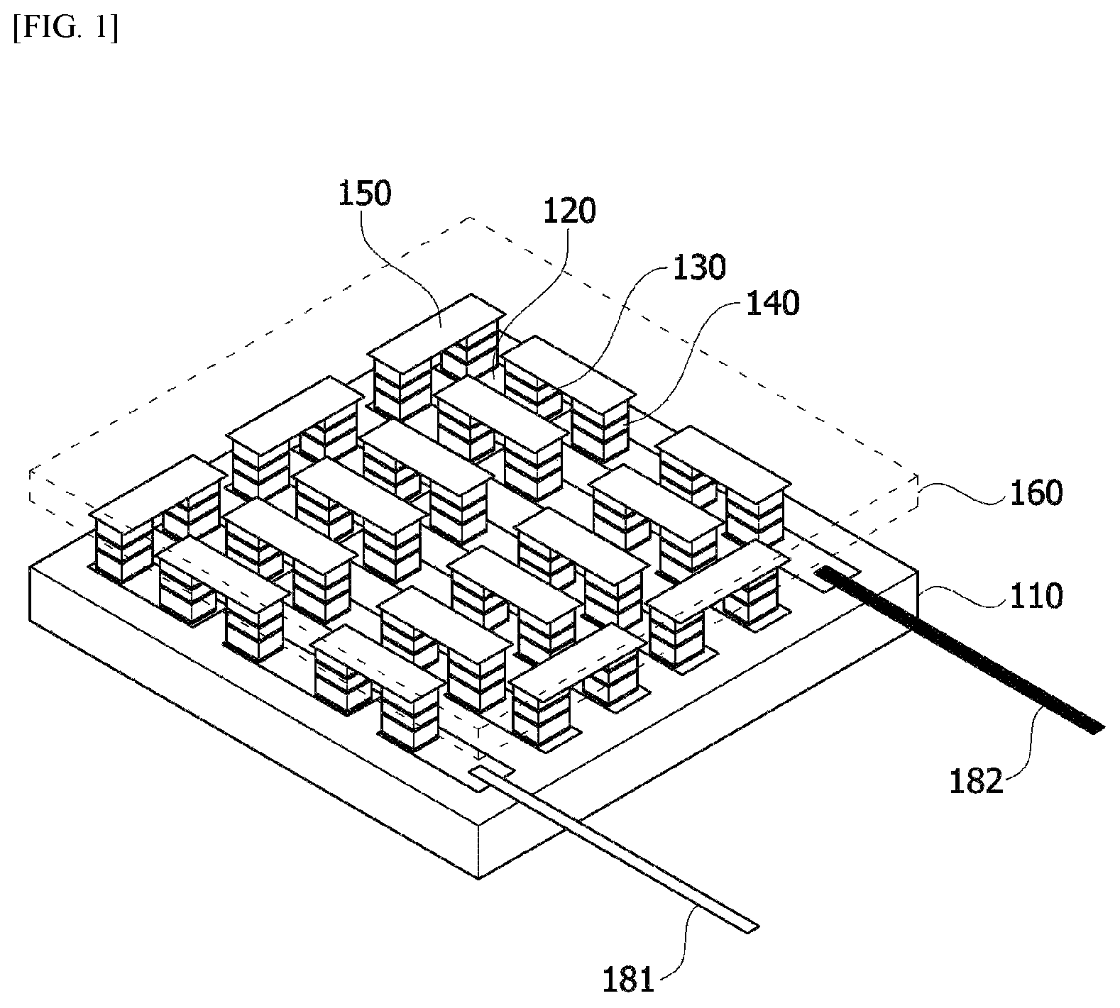 Patent US12102008 — Thermoelectric element — Figure 1
