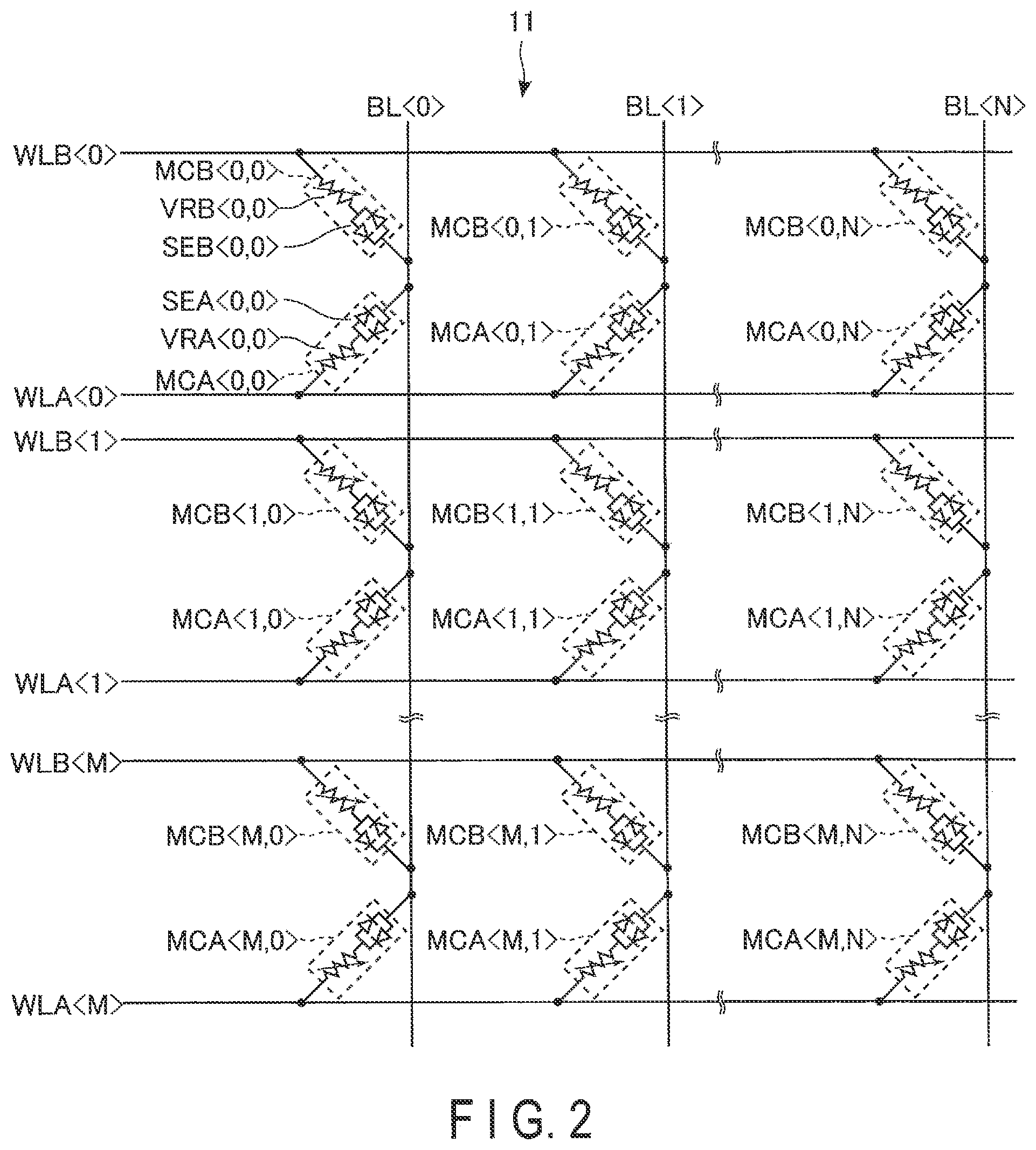 Patent US12102012 Figure 2 – Magnetoresistance memory device and method of manufacturing magnetoresistance memory device