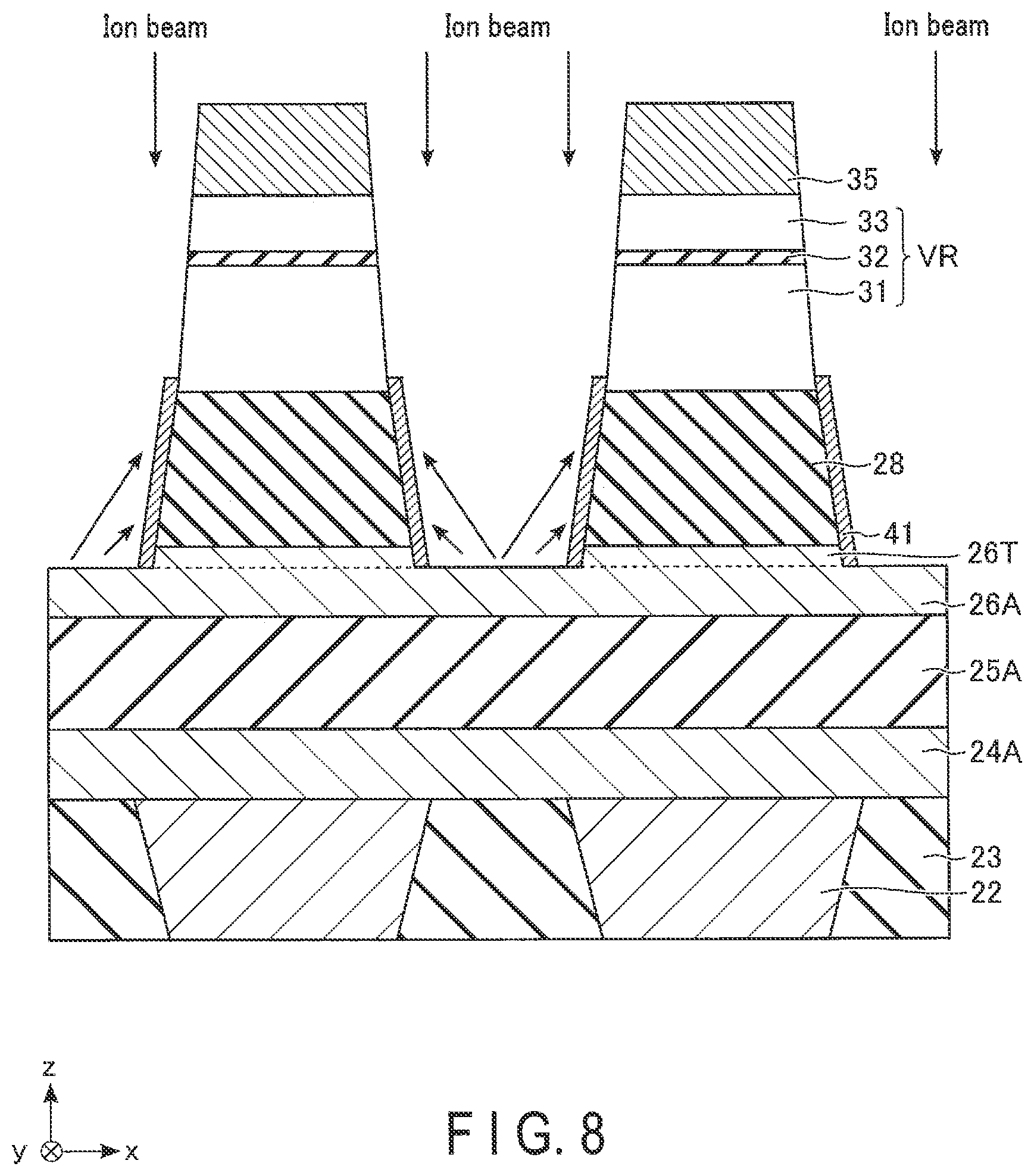 Patent US12102012 Figure 8 – Magnetoresistance memory device and method of manufacturing magnetoresistance memory device