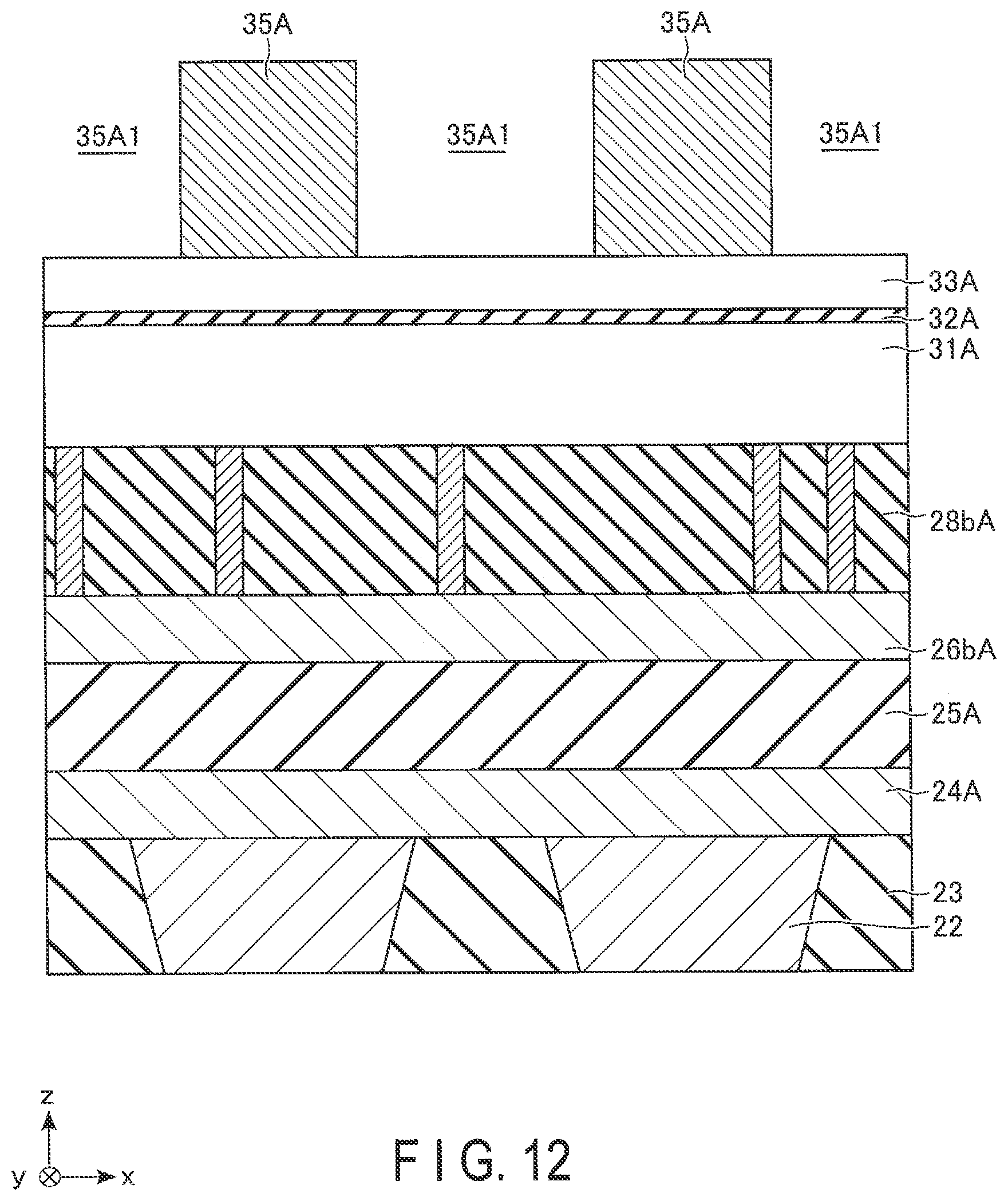 Patent US12102012 Figure 12 – Magnetoresistance memory device and method of manufacturing magnetoresistance memory device