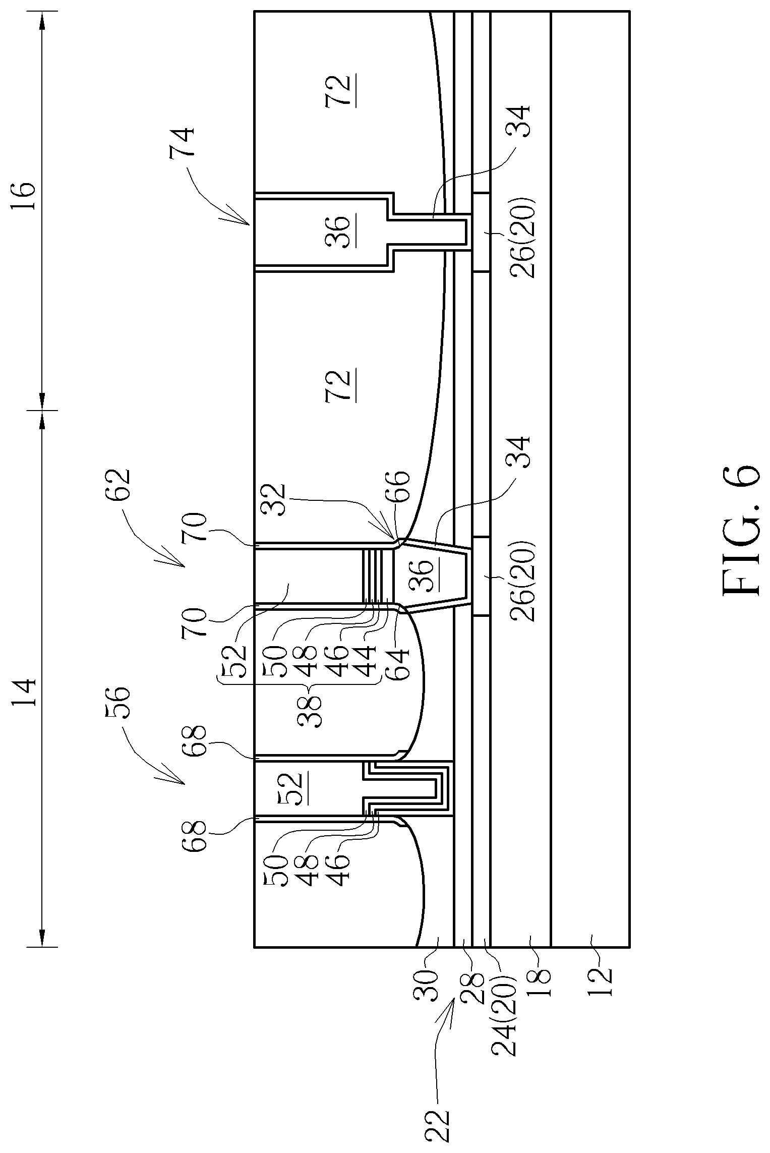 Patent US12102014 Figure 6 – Semiconductor device and method for fabricating the same