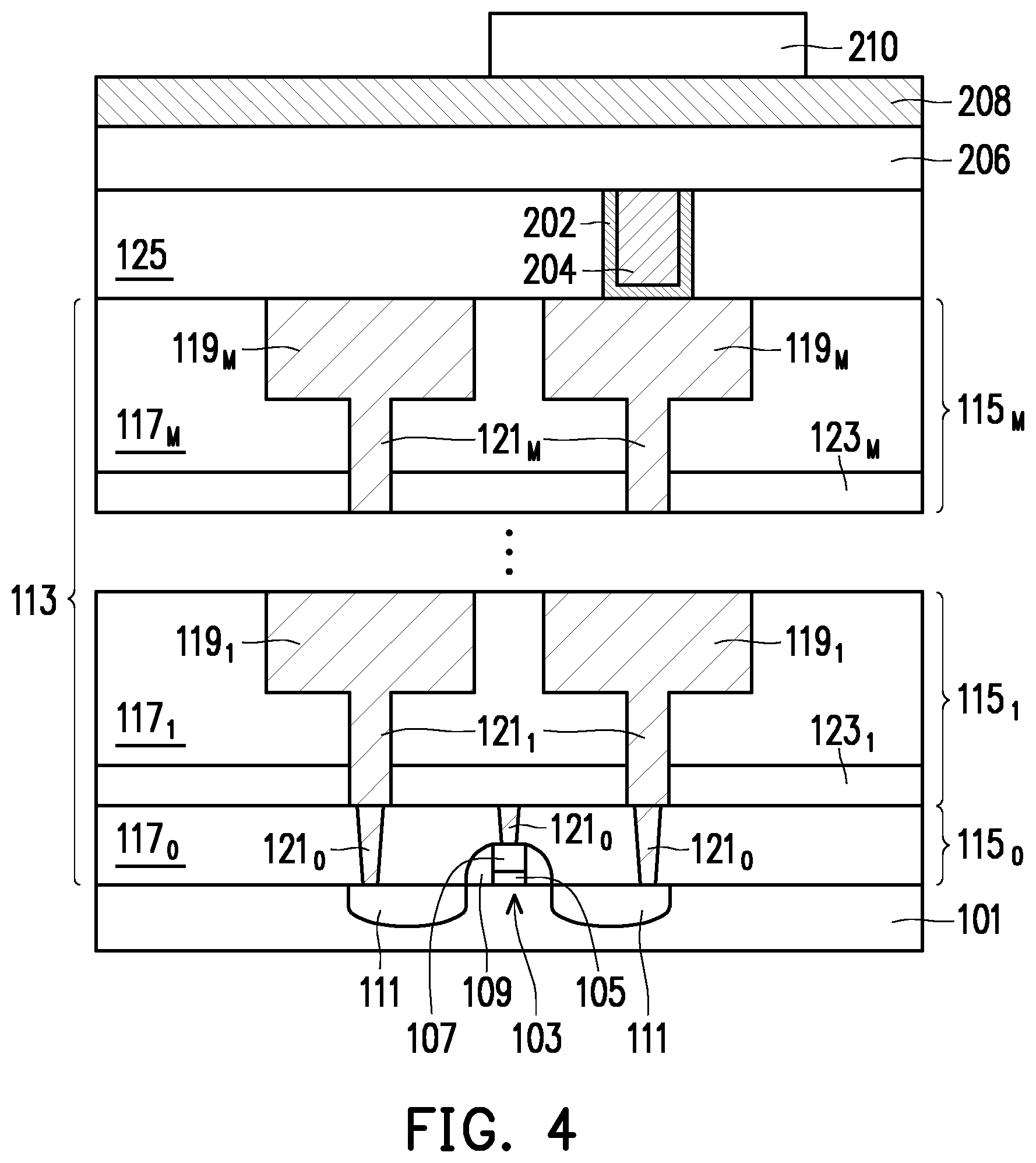 Patent US12102018 Figure 4 – Memory stacks and methods of forming the same