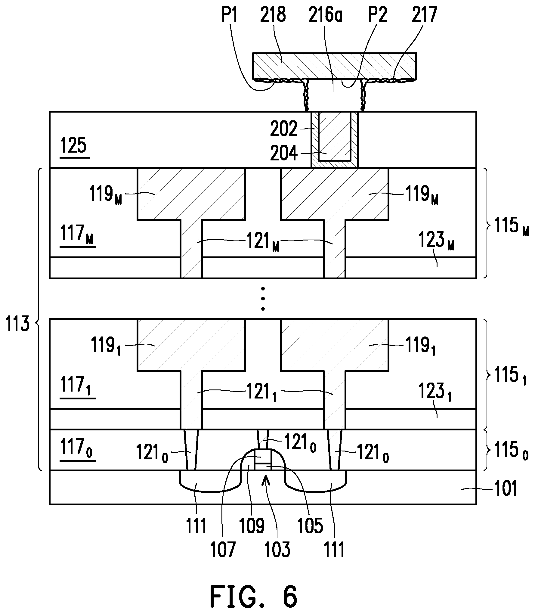 Patent US12102018 Figure 6 – Memory stacks and methods of forming the same