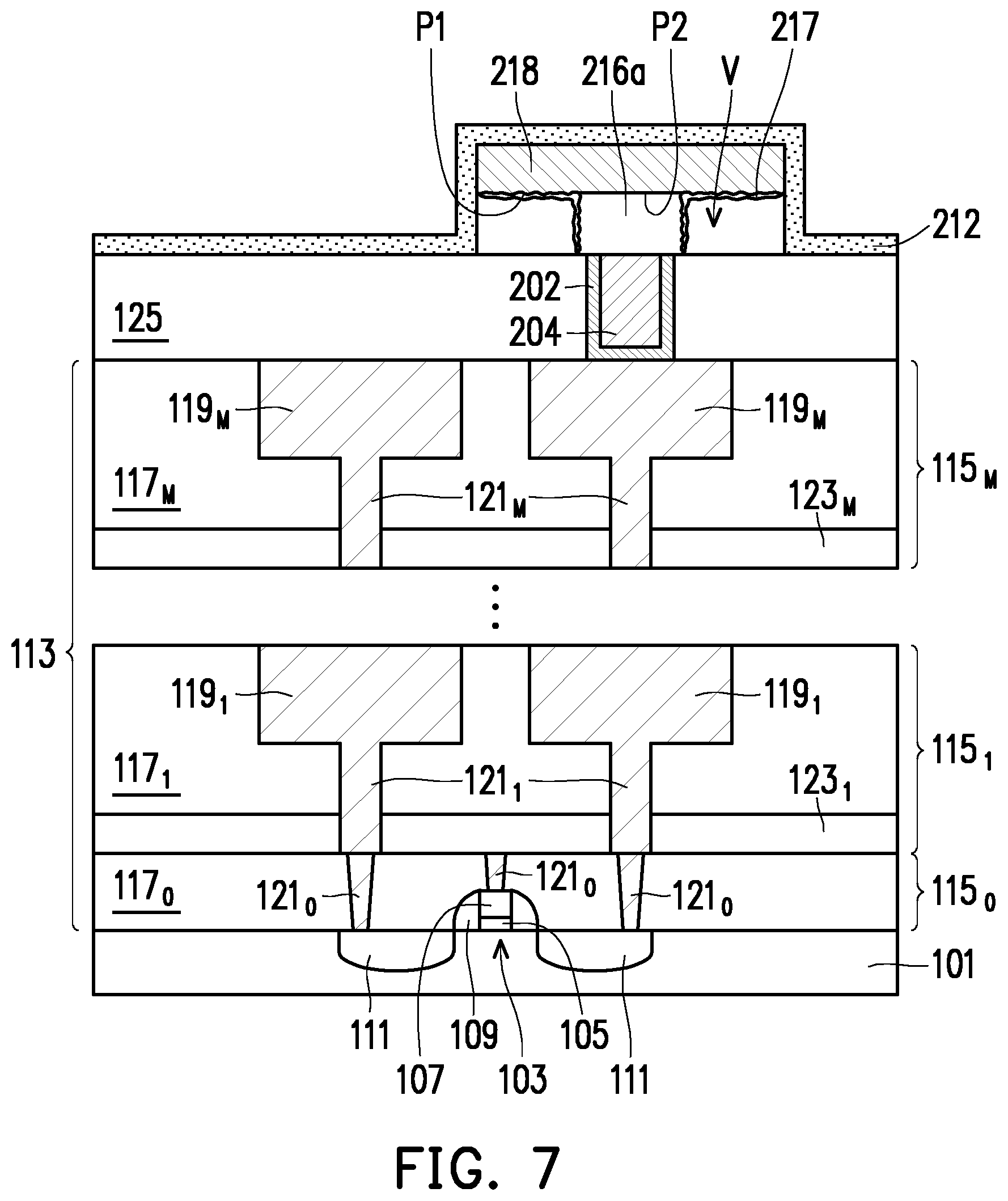 Patent US12102018 Figure 7 – Memory stacks and methods of forming the same