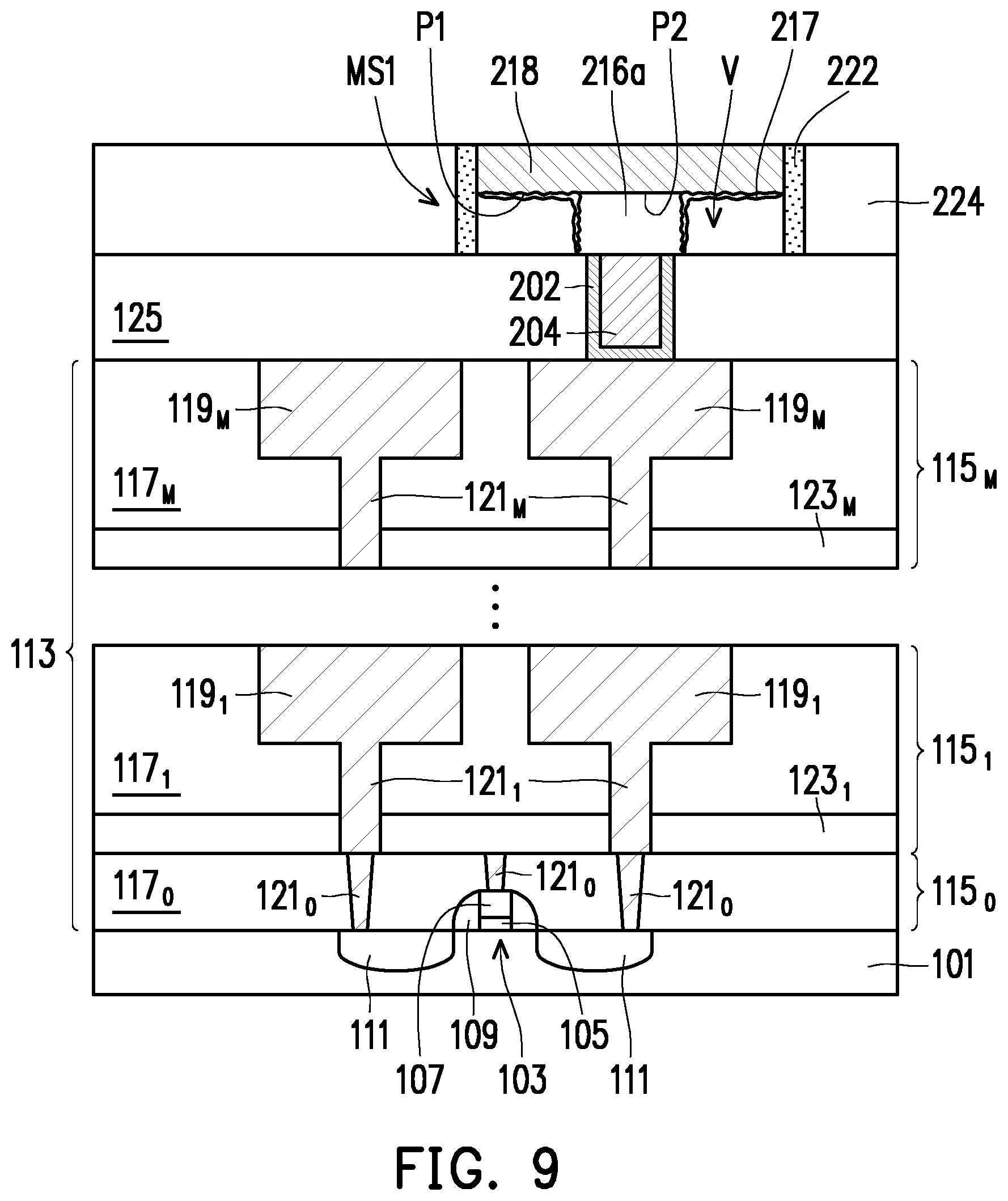 Patent US12102018 Figure 9 – Memory stacks and methods of forming the same