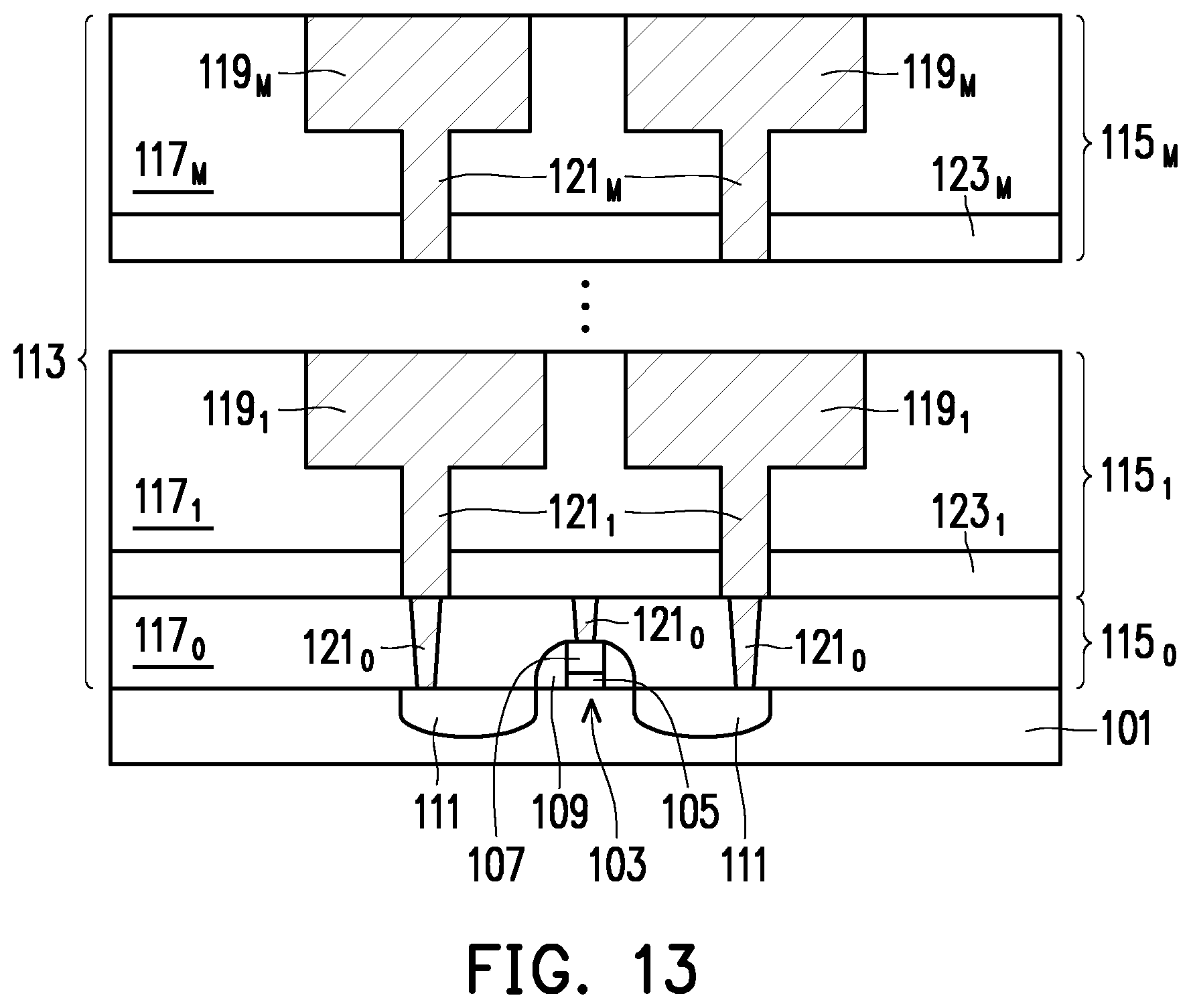 Patent US12102018 Figure 12 – Memory stacks and methods of forming the same
