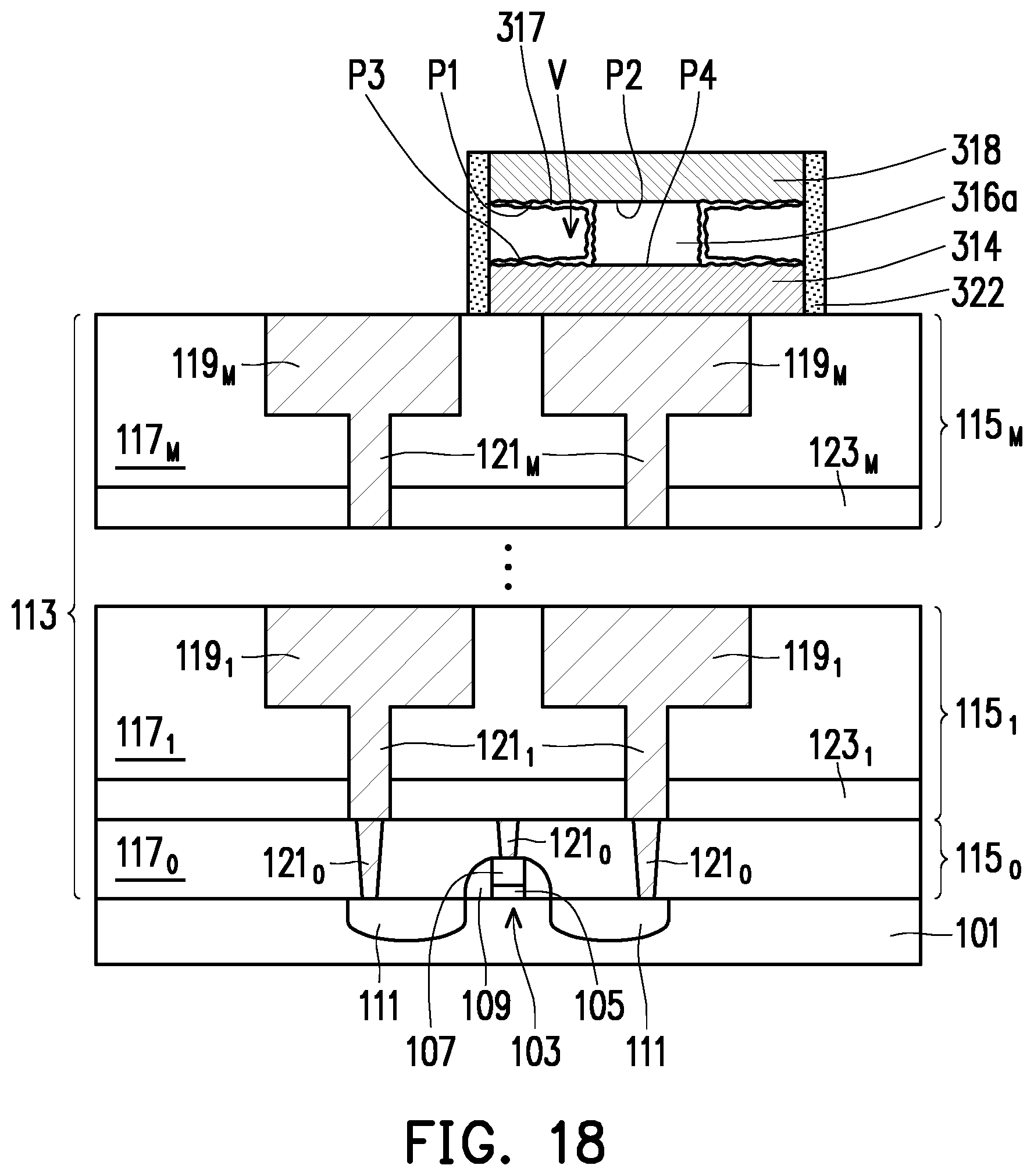 Patent US12102018 Figure 17 – Memory stacks and methods of forming the same