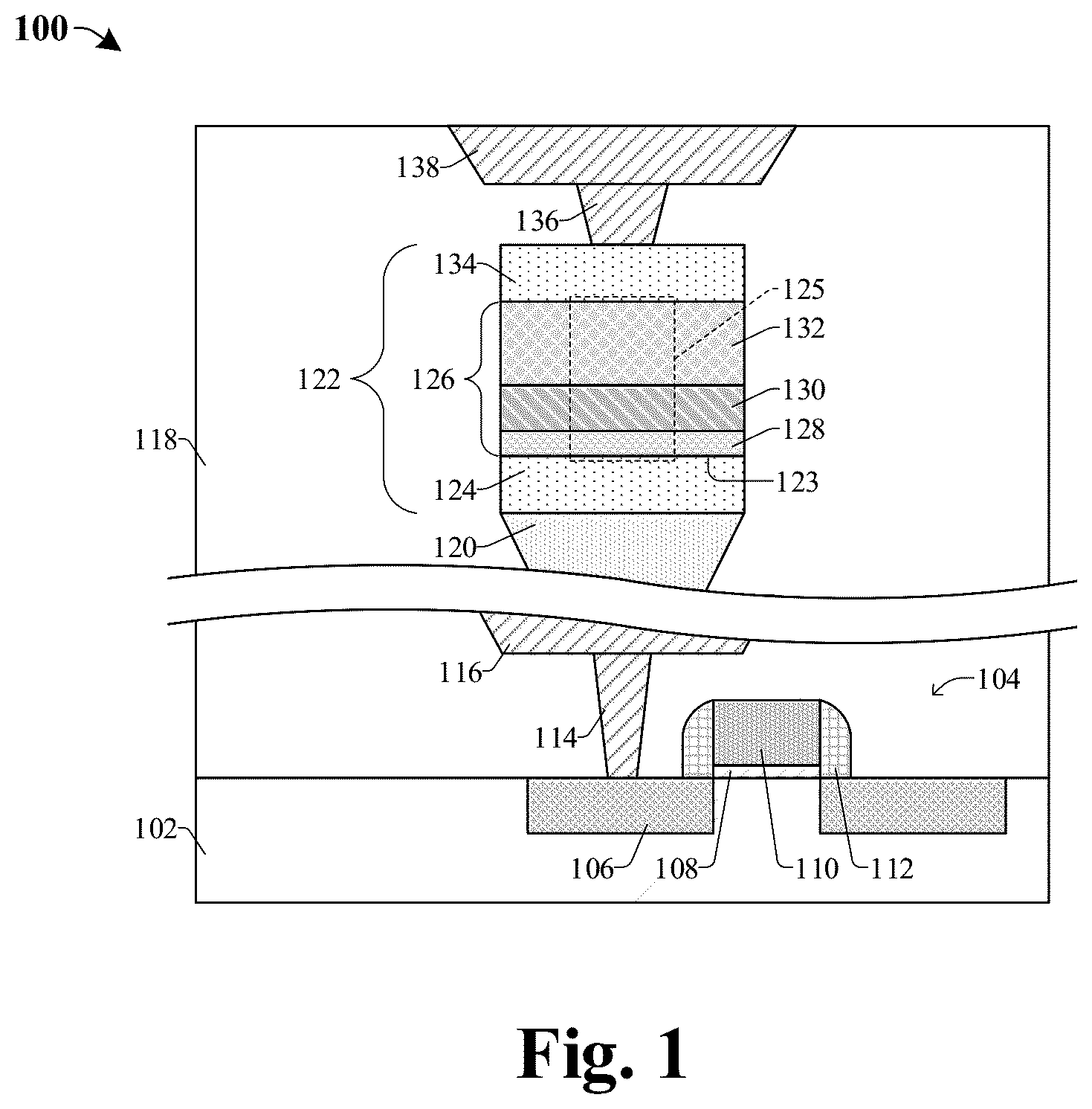 Patent US12102019 Figure 1 – Data storage structure for improving memory cell reliability