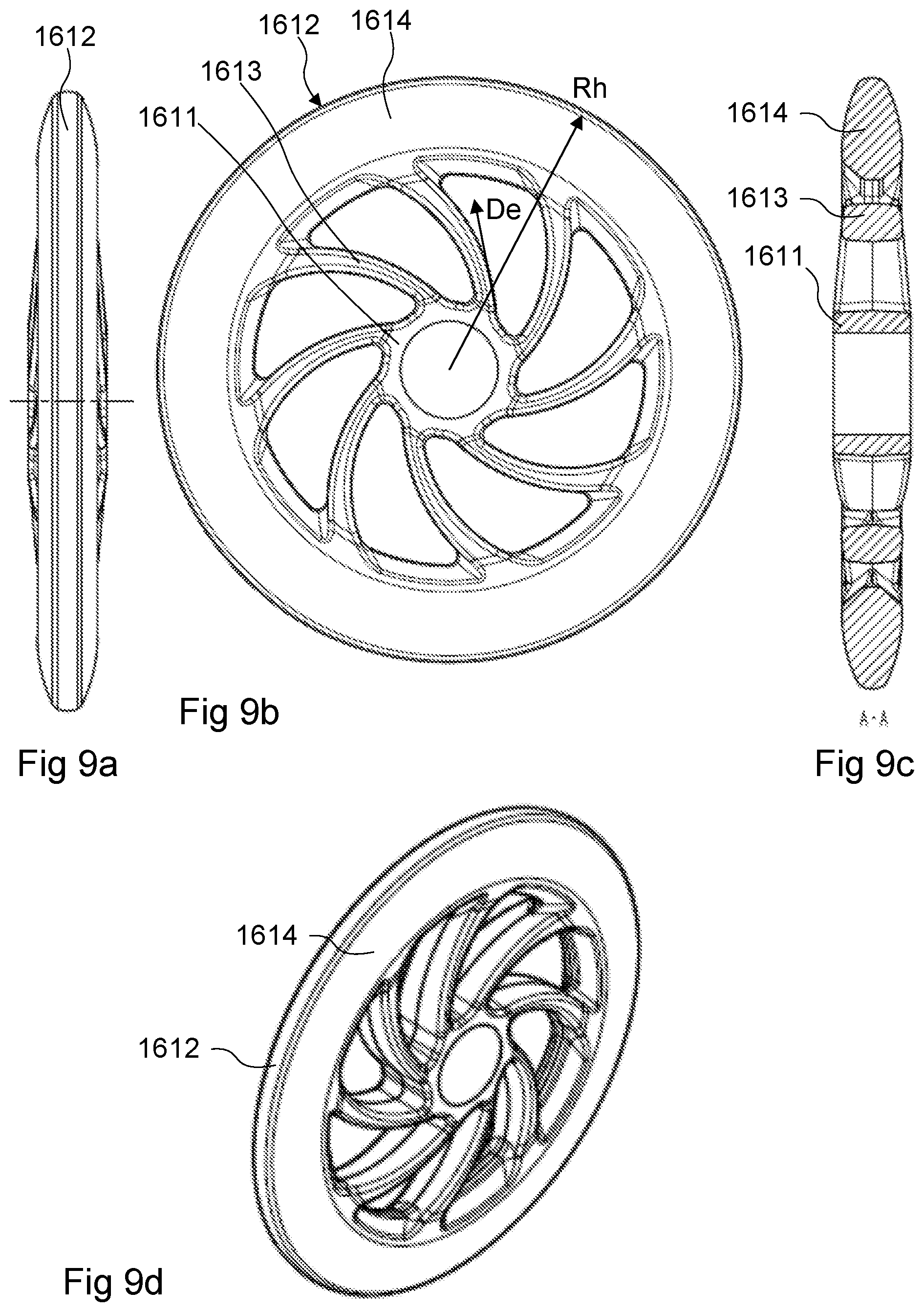 Patent US12102028 Figure 9 – Row unit for agricultural implement, agricultural implement comprising such row unit and method of setting drilling depth