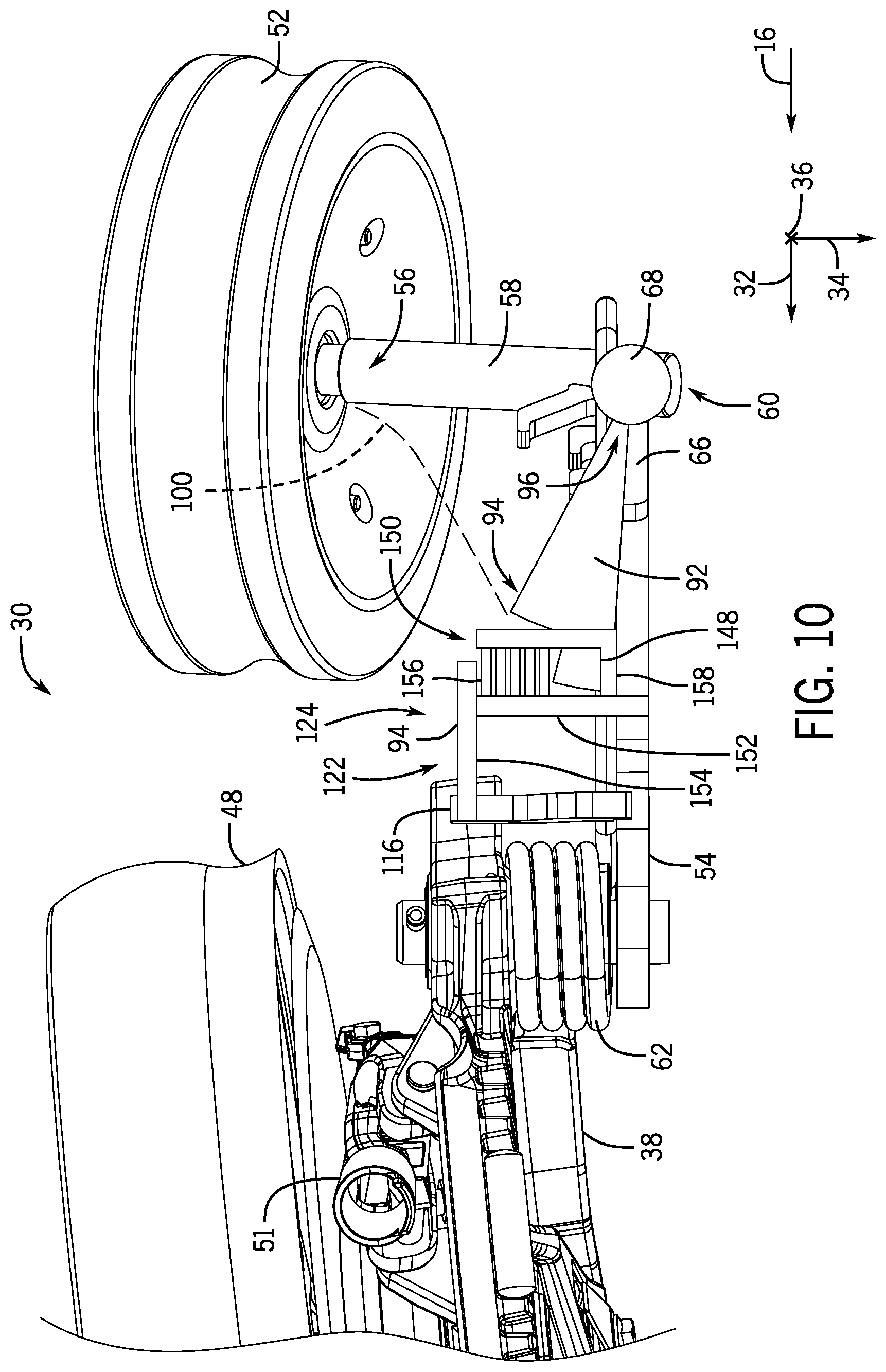 Patent US12102029 Figure 10 – Adjustable wedge assembly for changing angle on disk drill closing wheel
