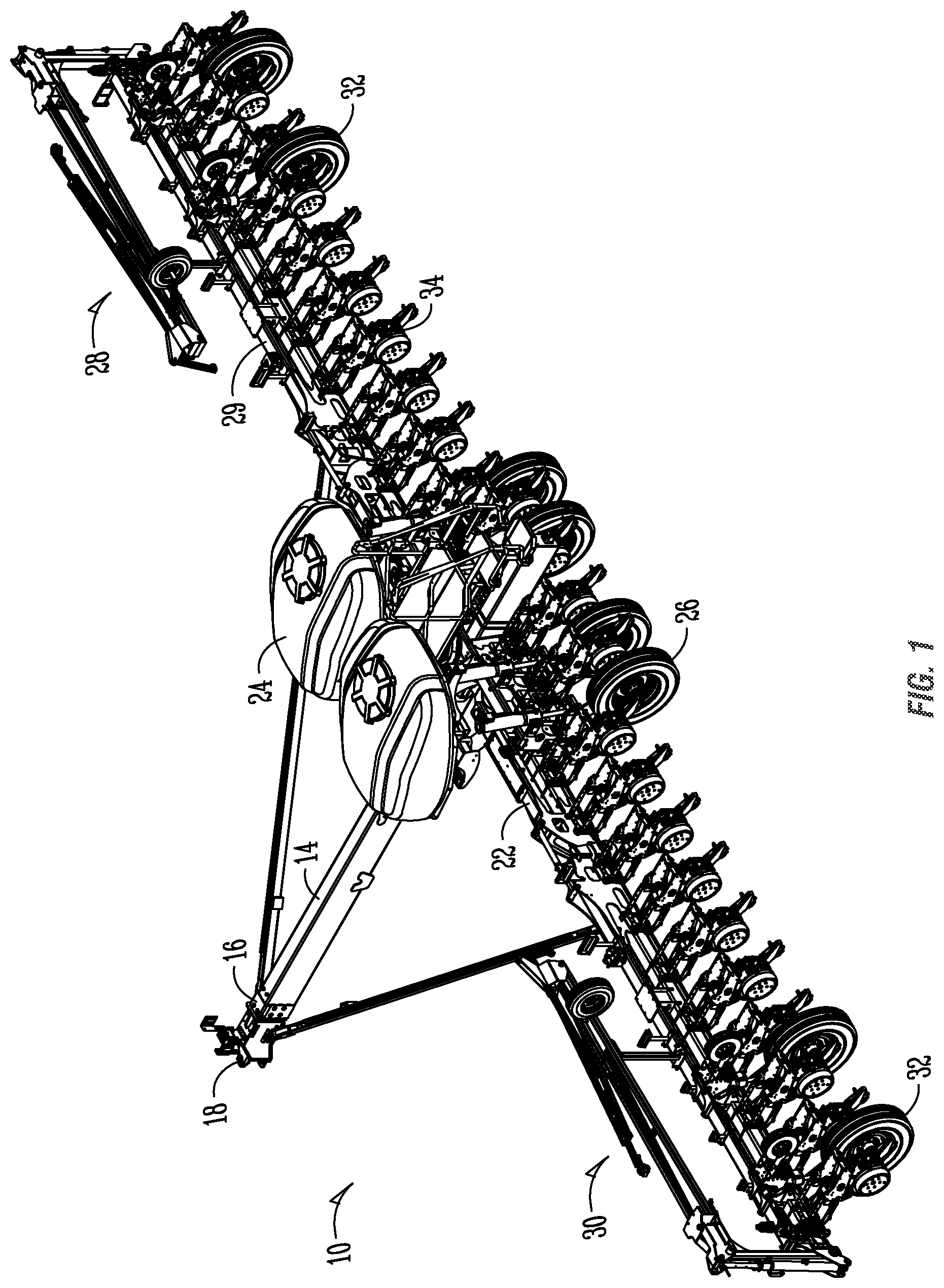 Patent US12102032 Figure 1 – Mount for agricultural implement