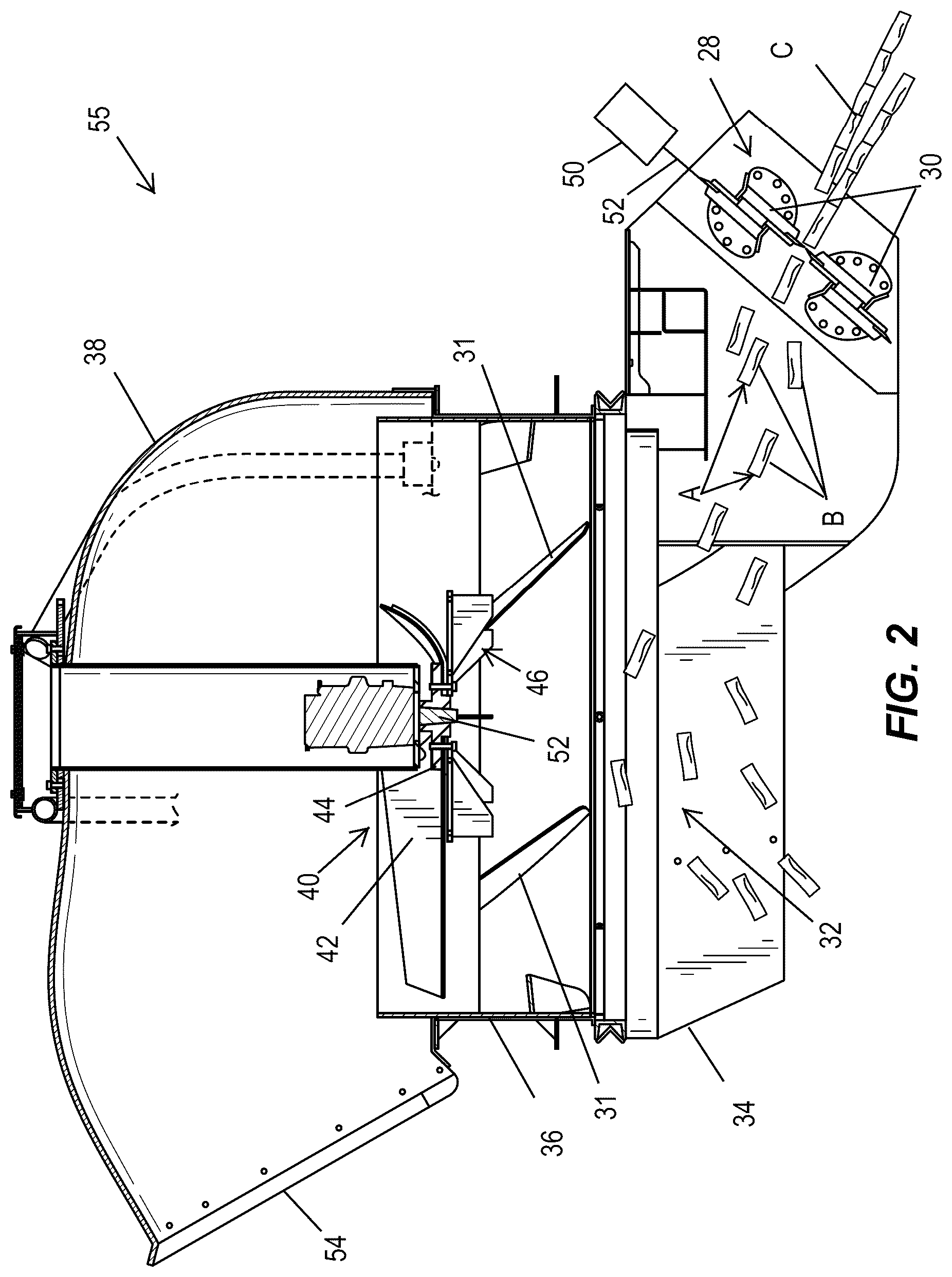 Patent US12102033 Figure 2 – Cut quality detection and reporting system for a harvester