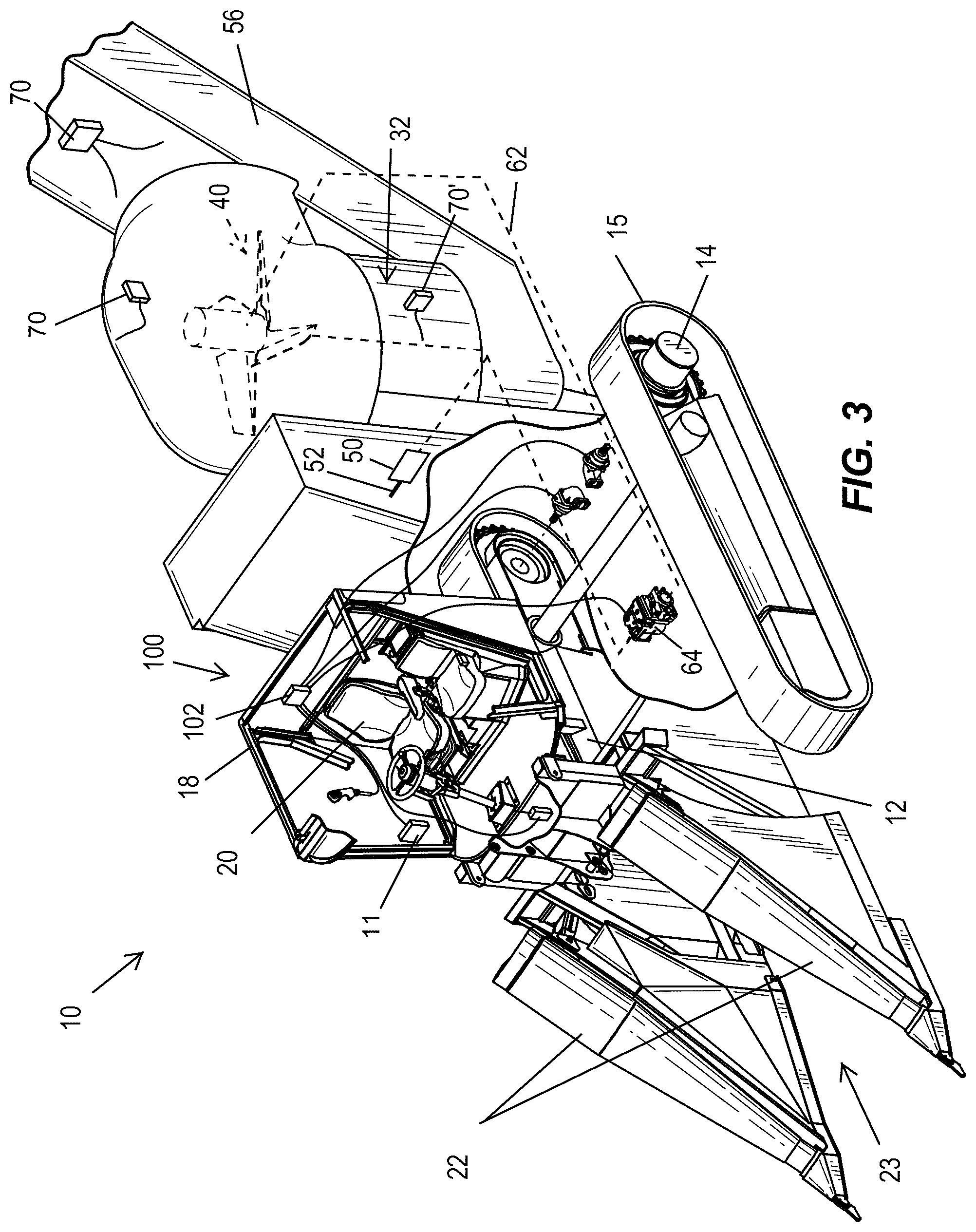 Patent US12102033 Figure 3 – Cut quality detection and reporting system for a harvester