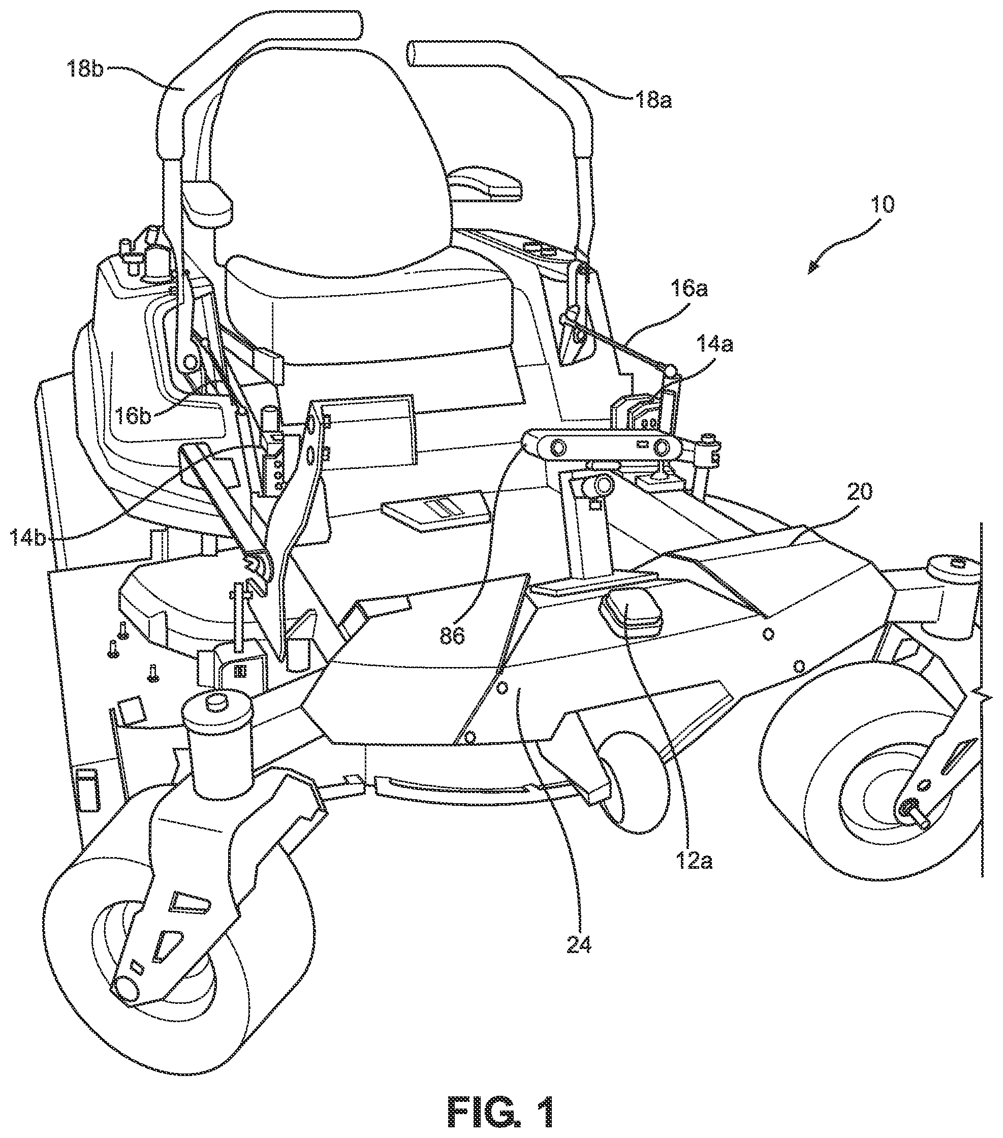 Patent US12102035 Figure 1 – Autonomous zero-turn mower kit
