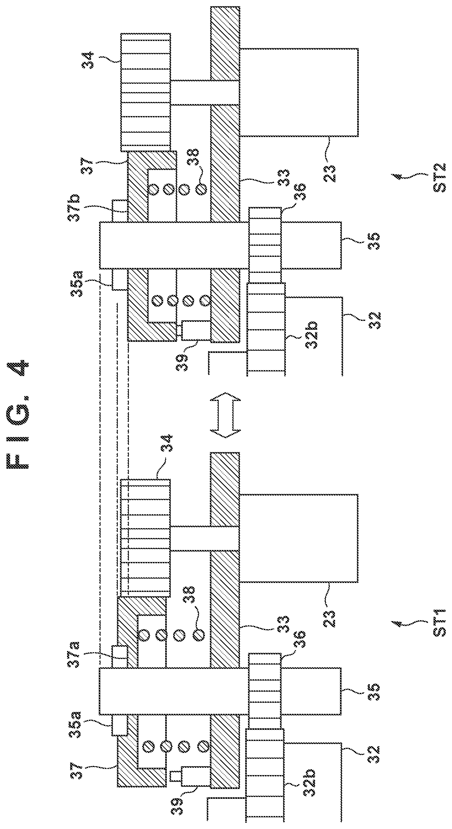 Patent US12102036 Figure 4 – Lawn mower cutter height adjustment