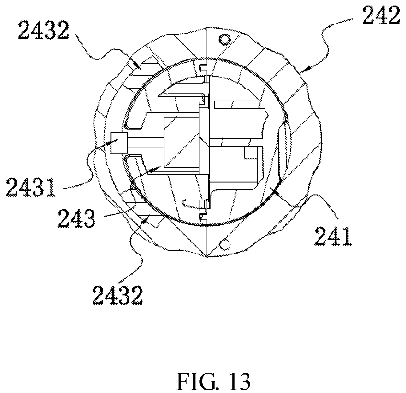 Patent US12102037 Figure 12 – Self-propelled machine with grip-mounted starting triggers and speed adjustment