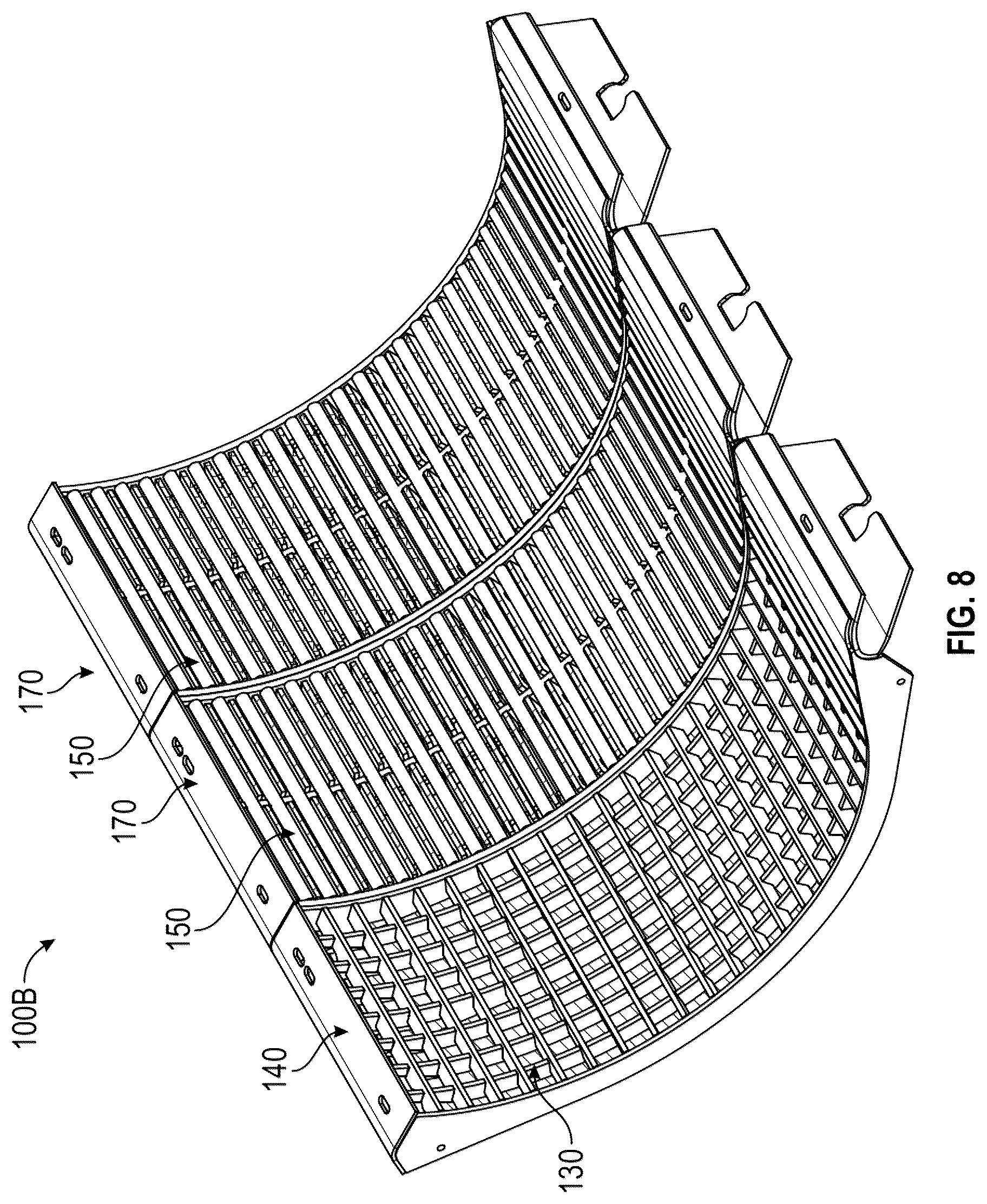 Patent US12102041 Figure 13 – Methods and systems for threshing/separating grains and legumes utilizing concaves