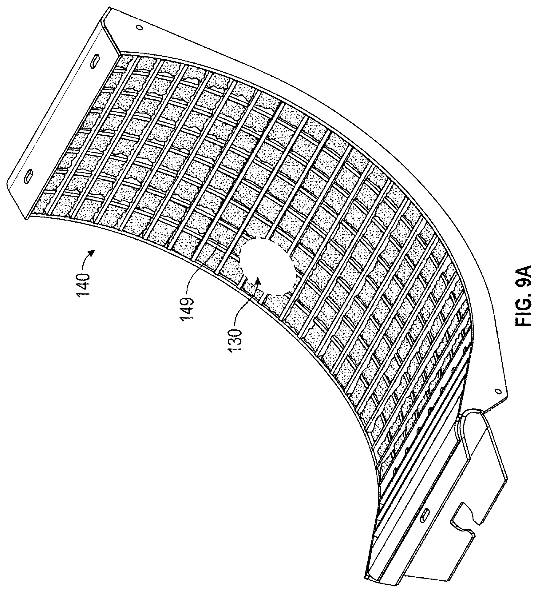 Patent US12102041 Figure 14 – Methods and systems for threshing/separating grains and legumes utilizing concaves