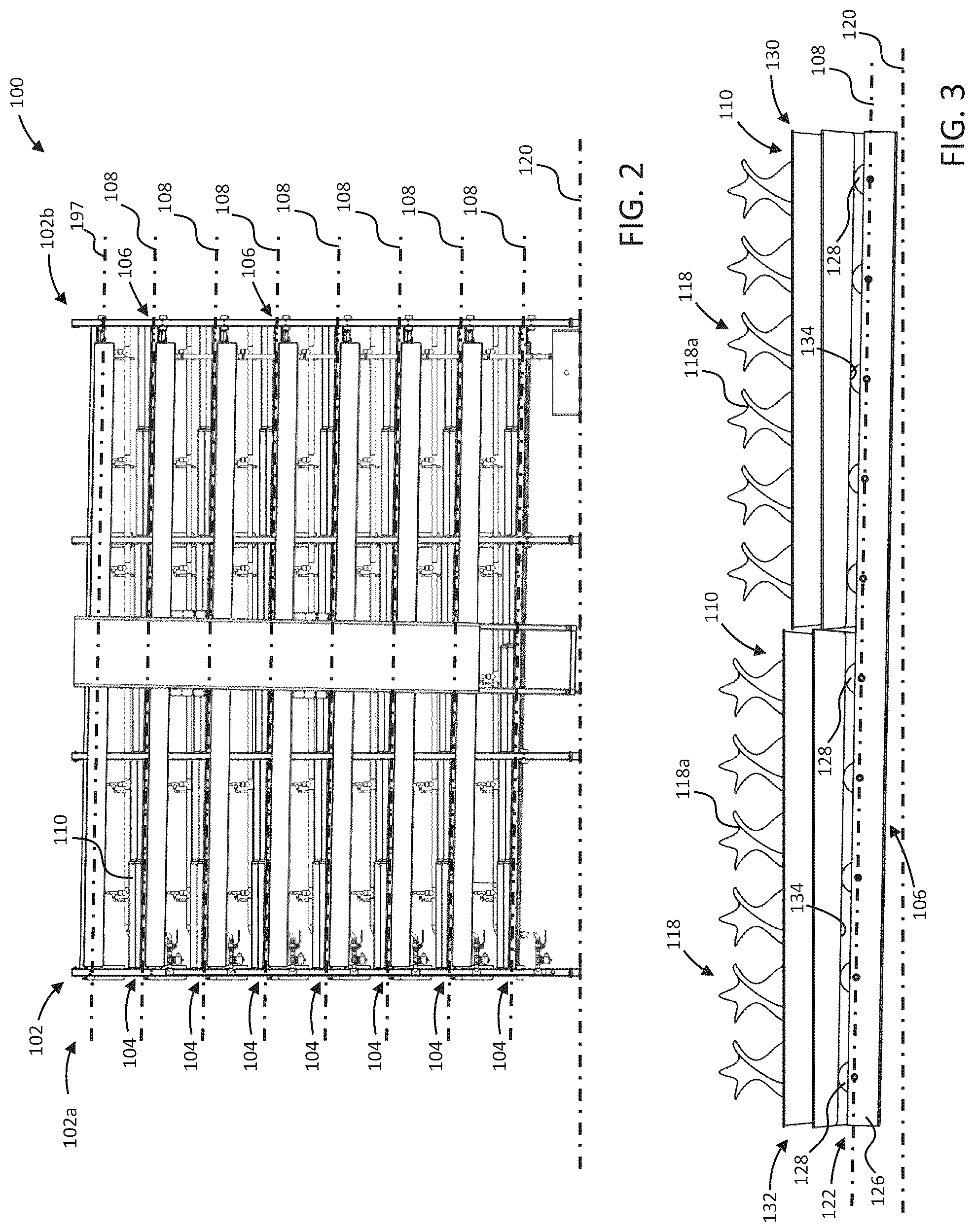 Patent US12102044 Figure 3 – High-density plant cultivation systems and related apparatuses and methods