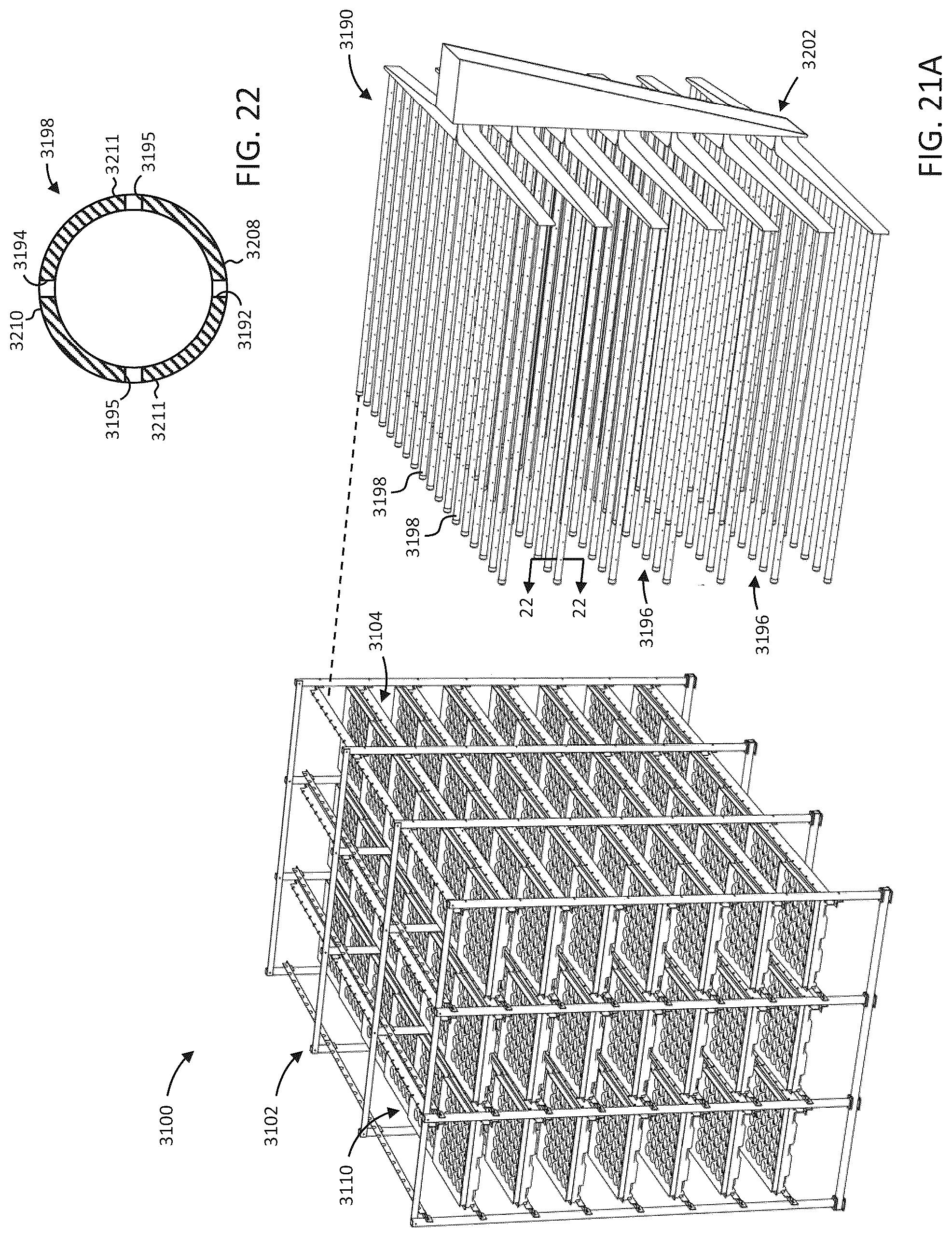 Patent US12102044 Figure 15 – High-density plant cultivation systems and related apparatuses and methods