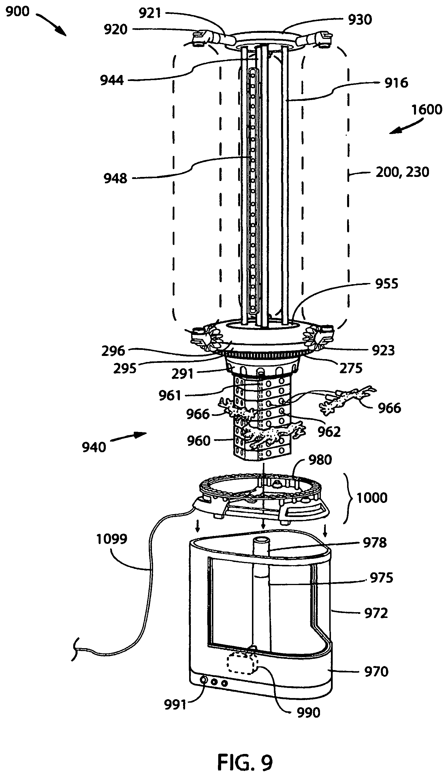 Patent US12102045 Figure 10 – Modular systems and methods for propagating plants in hydrophonic and aquaponic environments