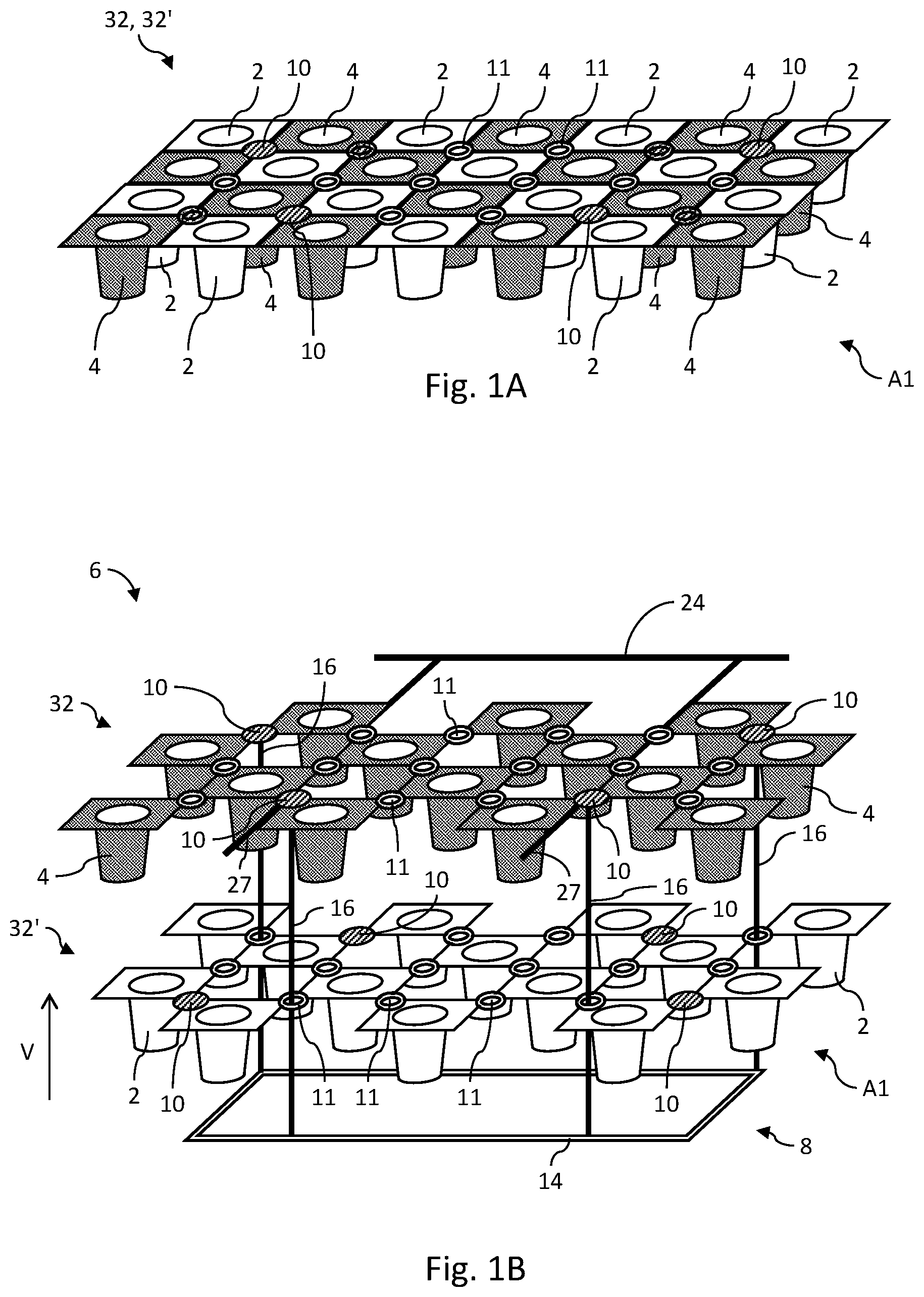 Patent US12102047 Figure 1 – Spacing and/or ventilation conditions in the cultivation environment of plants
