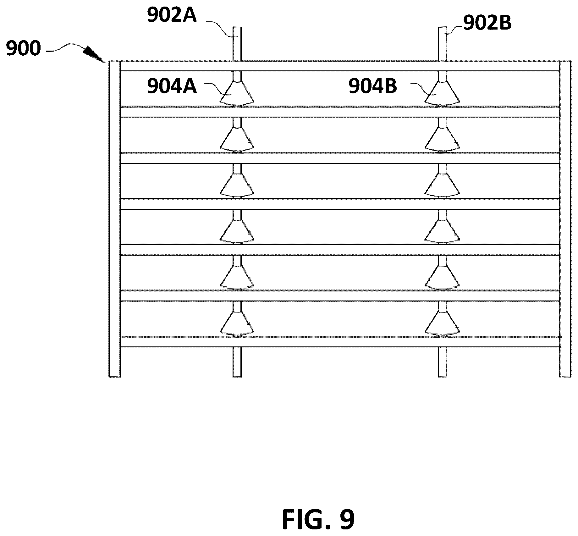 Patent US12102058 Figure 9 – Automated insect rearing facility, container, and modules
