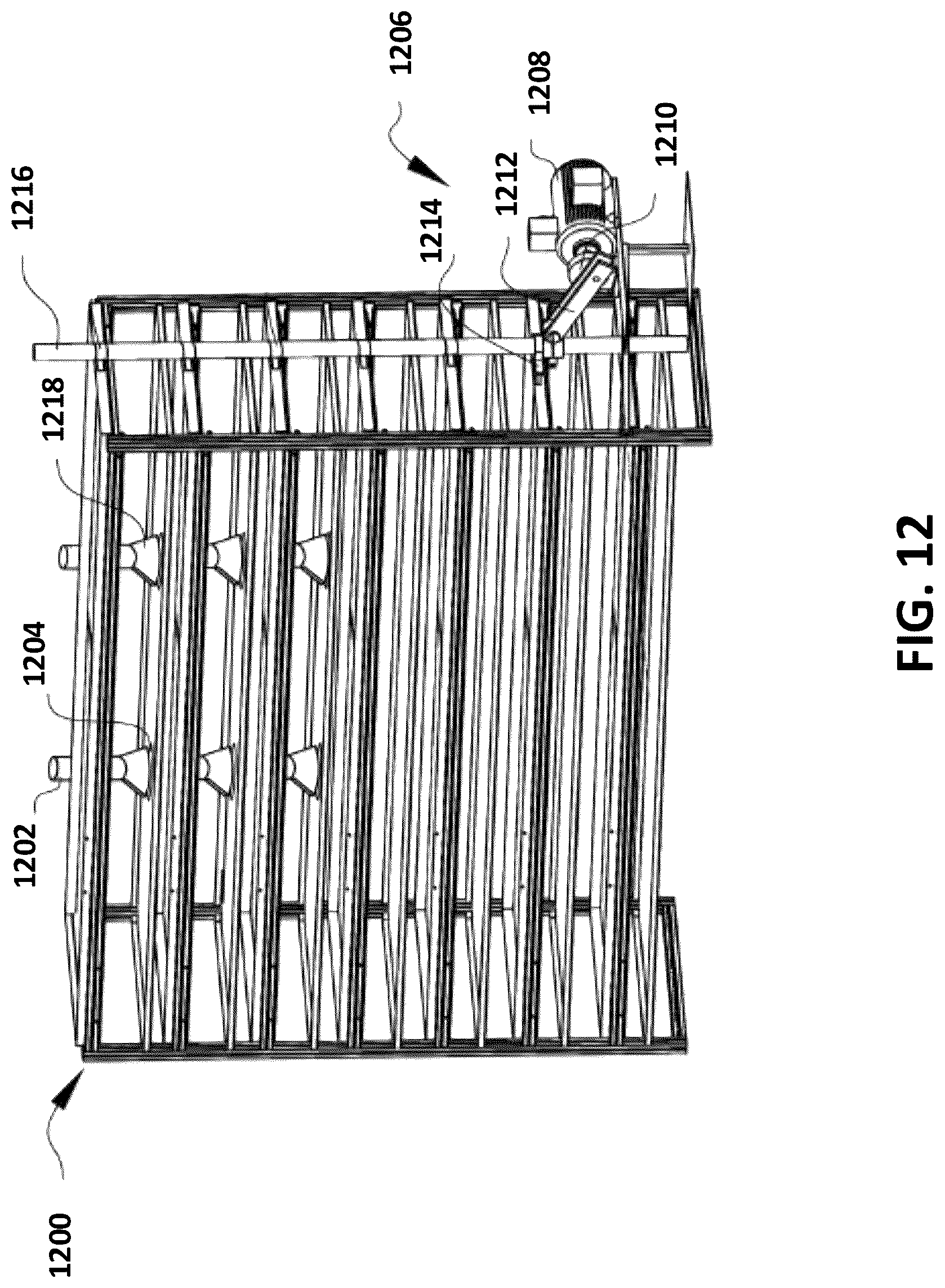 Patent US12102058 Figure 12 – Automated insect rearing facility, container, and modules