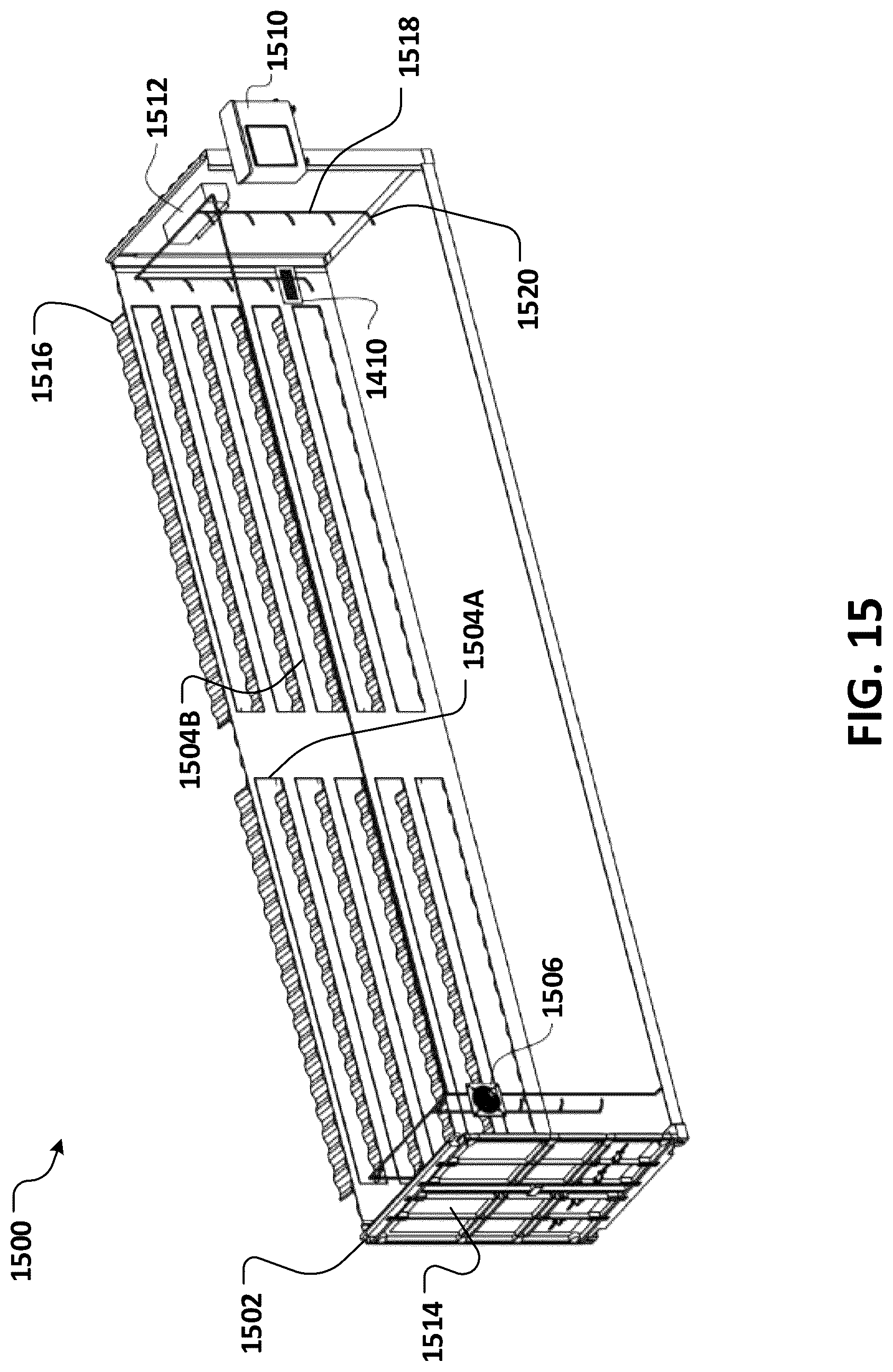 Patent US12102058 Figure 15 – Automated insect rearing facility, container, and modules