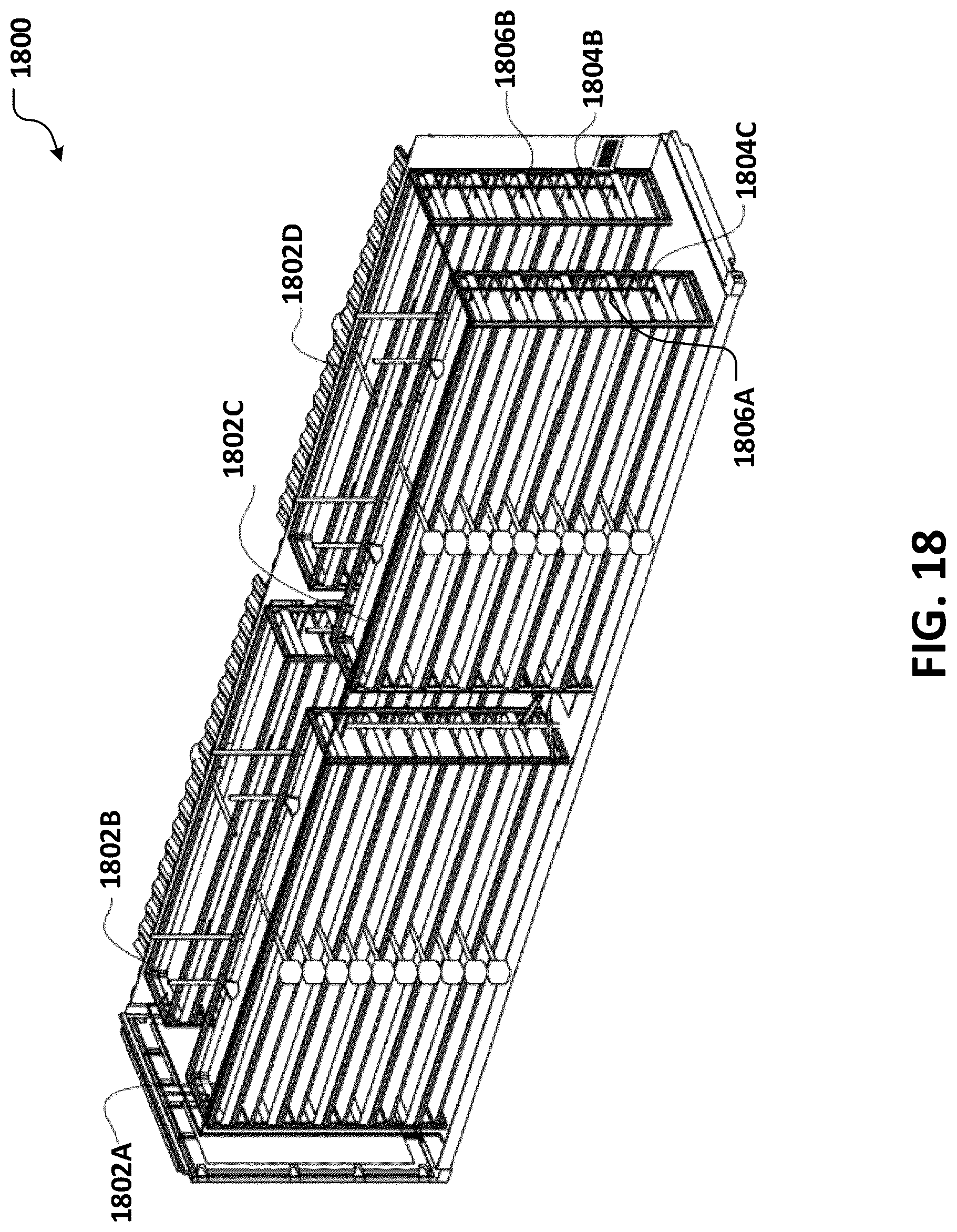 Patent US12102058 Figure 18 – Automated insect rearing facility, container, and modules