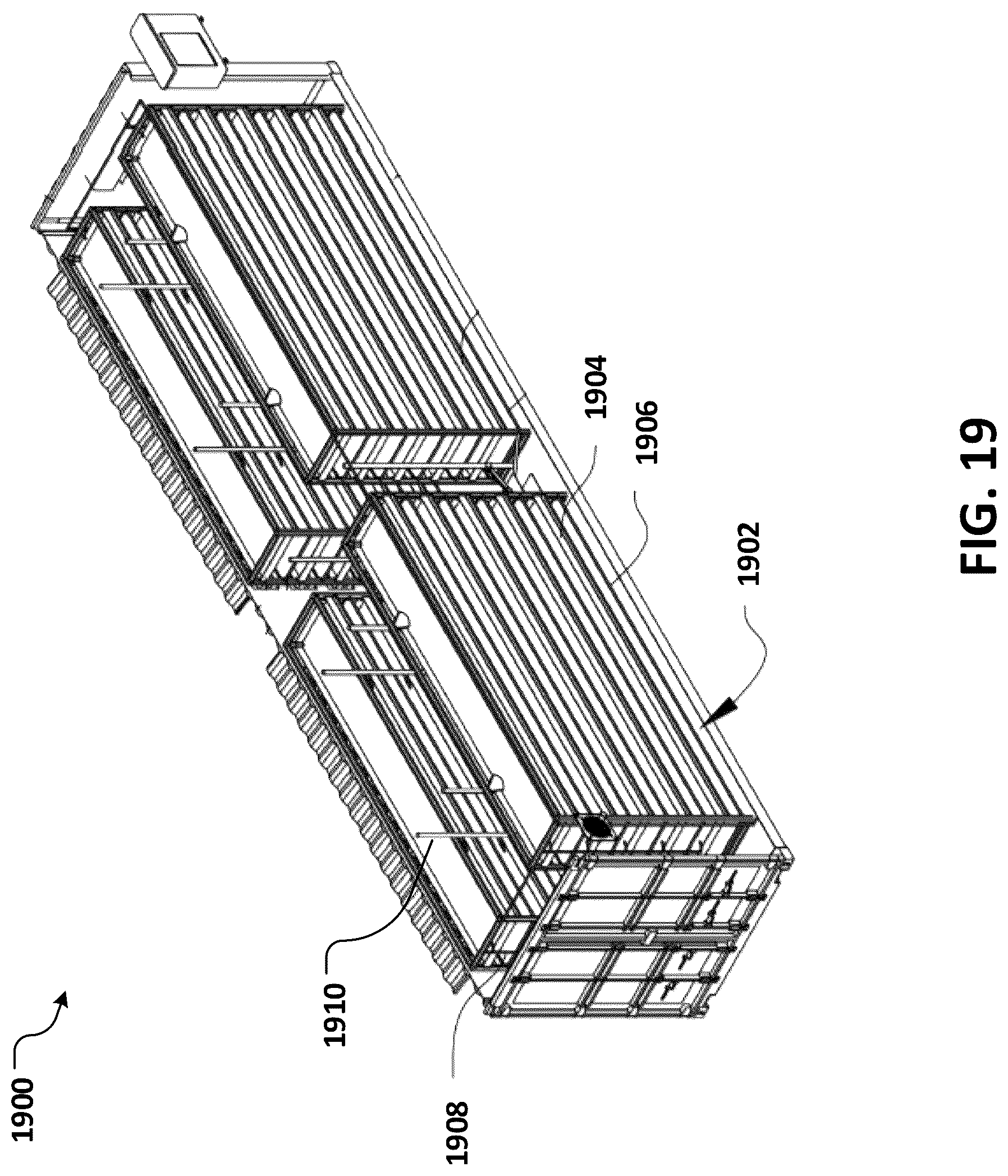 Patent US12102058 Figure 19 – Automated insect rearing facility, container, and modules