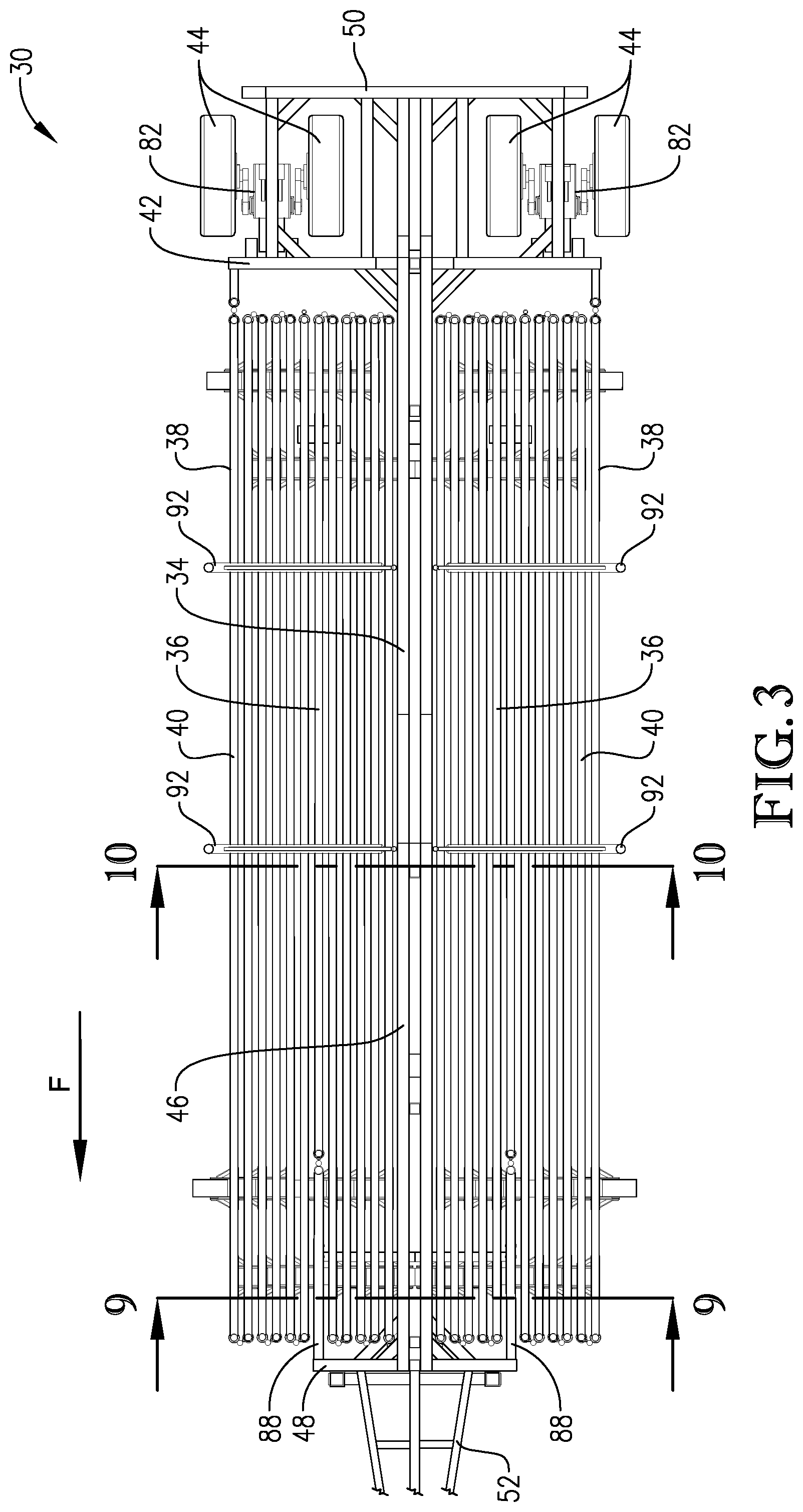 Patent US12102061 Figure 3 – Portable corral suspension with torsion axle