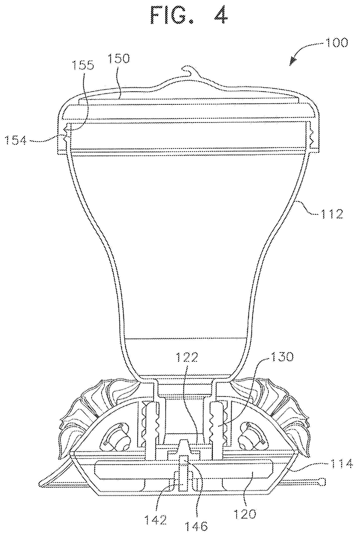 Patent US12102062 Figure 5 – Top-fill hummingbird feeder with float valve base closure mechanism
