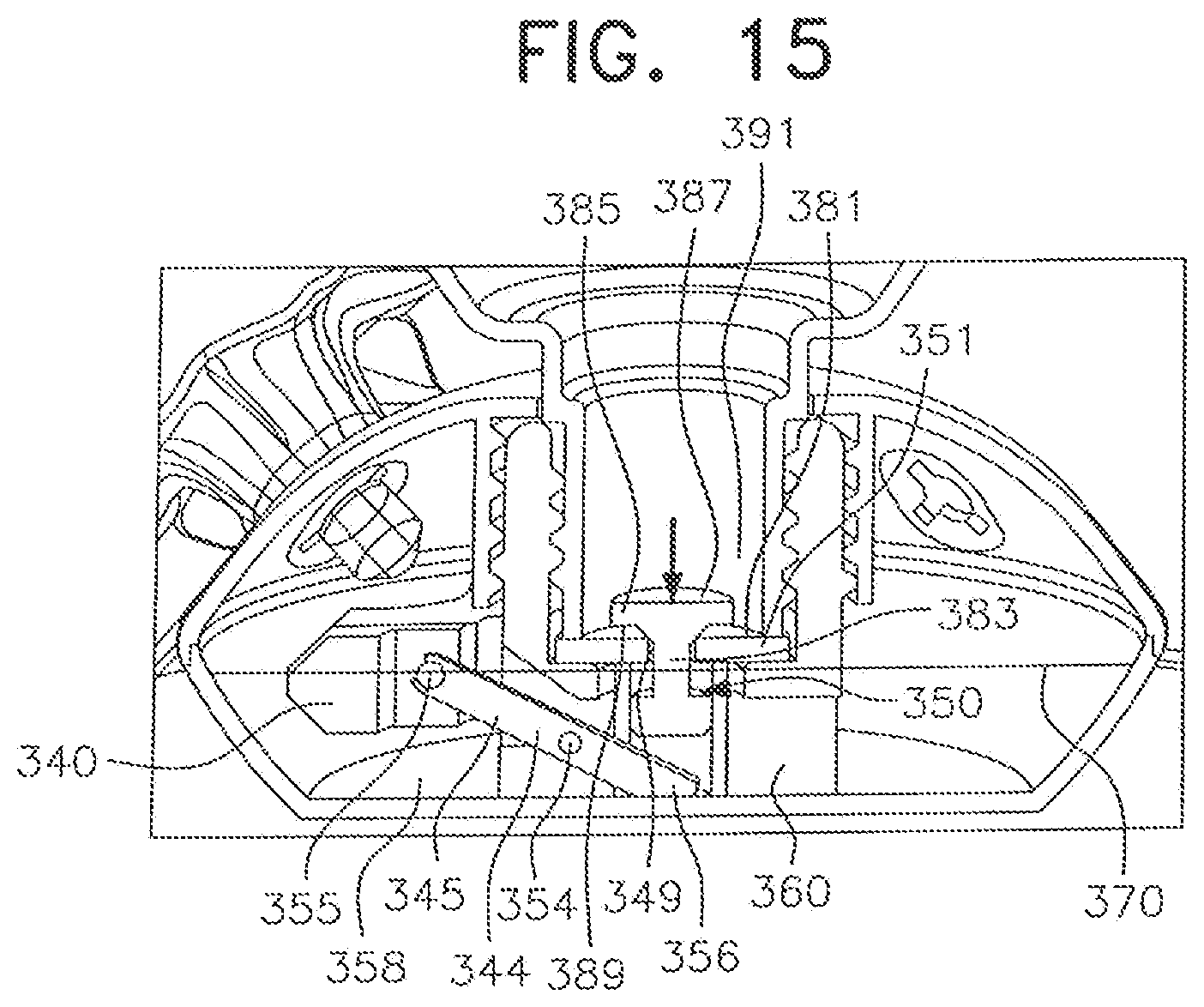 Patent US12102062 Figure 15 – Top-fill hummingbird feeder with float valve base closure mechanism