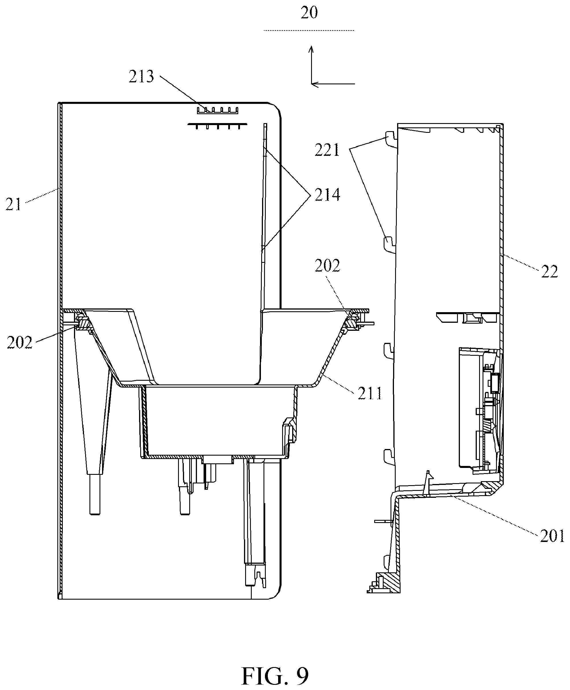 Patent US12102064 Figure 8 – Pet feeder