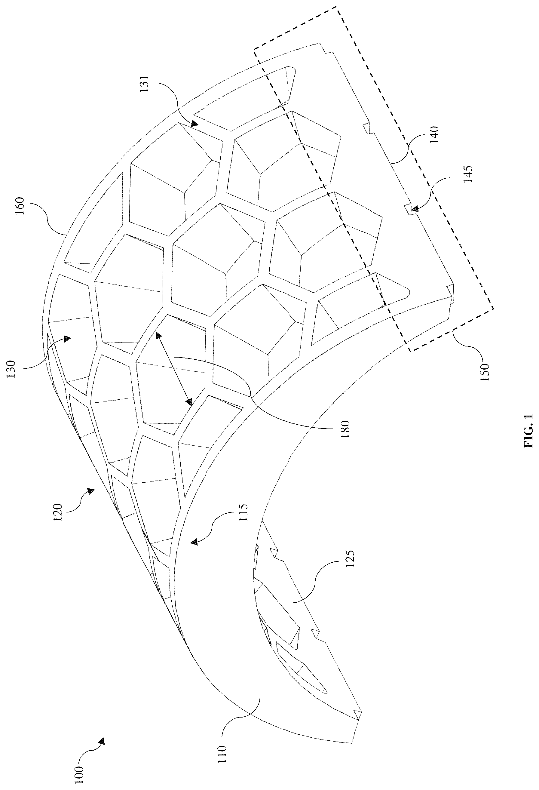 Patent US12102067 Figure 1 – Artifical reef structure