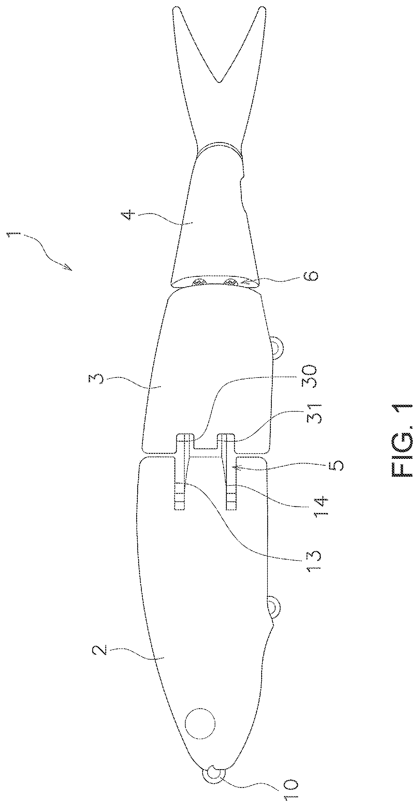 Patent US12102071 Figure 1 – Lure with internal oscillating body