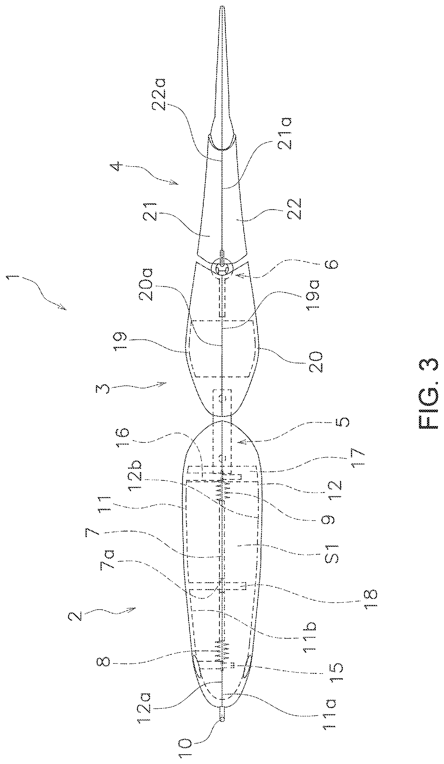 Patent US12102071 Figure 3 – Lure with internal oscillating body