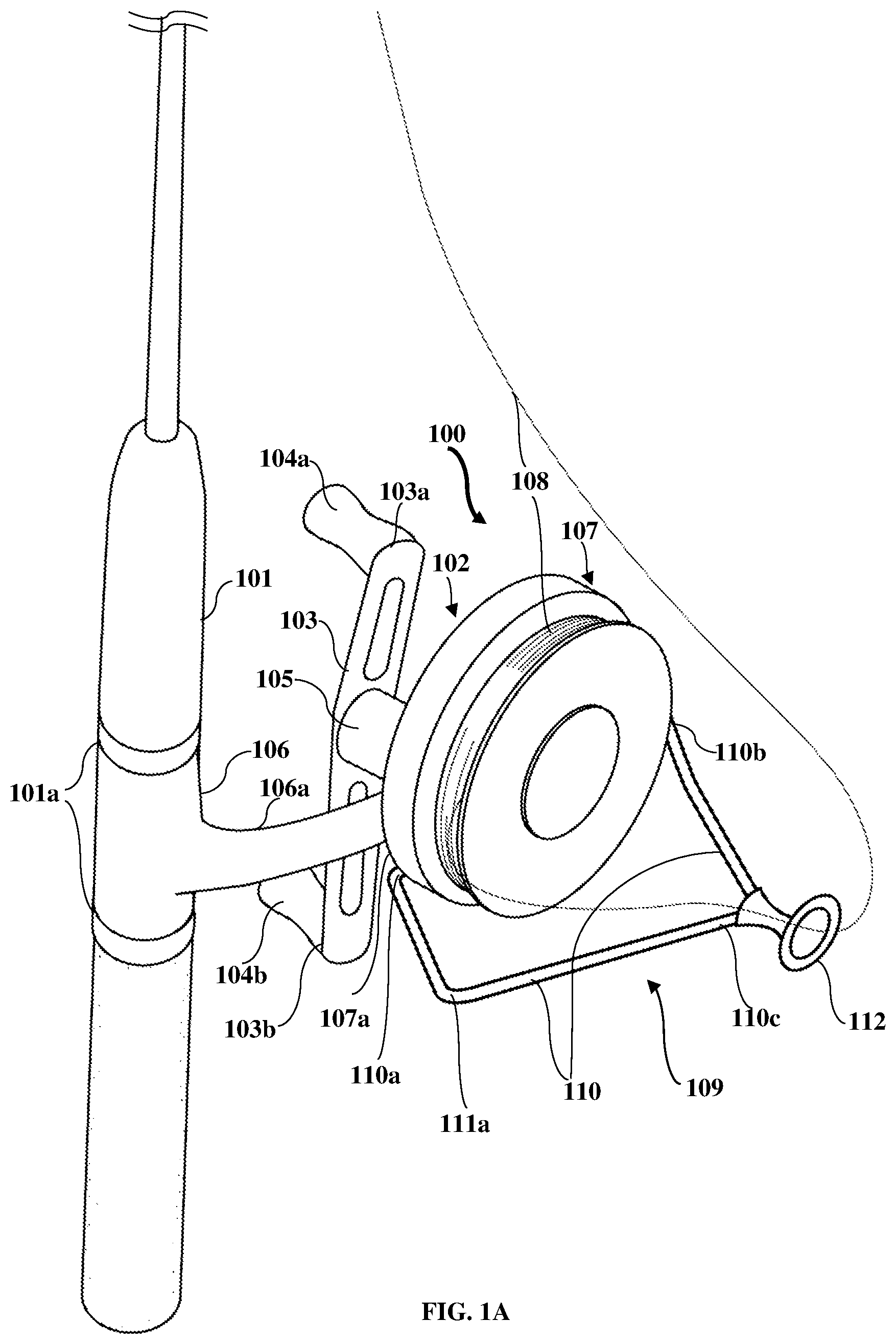 Patent US12102073 Figure 1 – Fishing reel with a line transfer mechanism