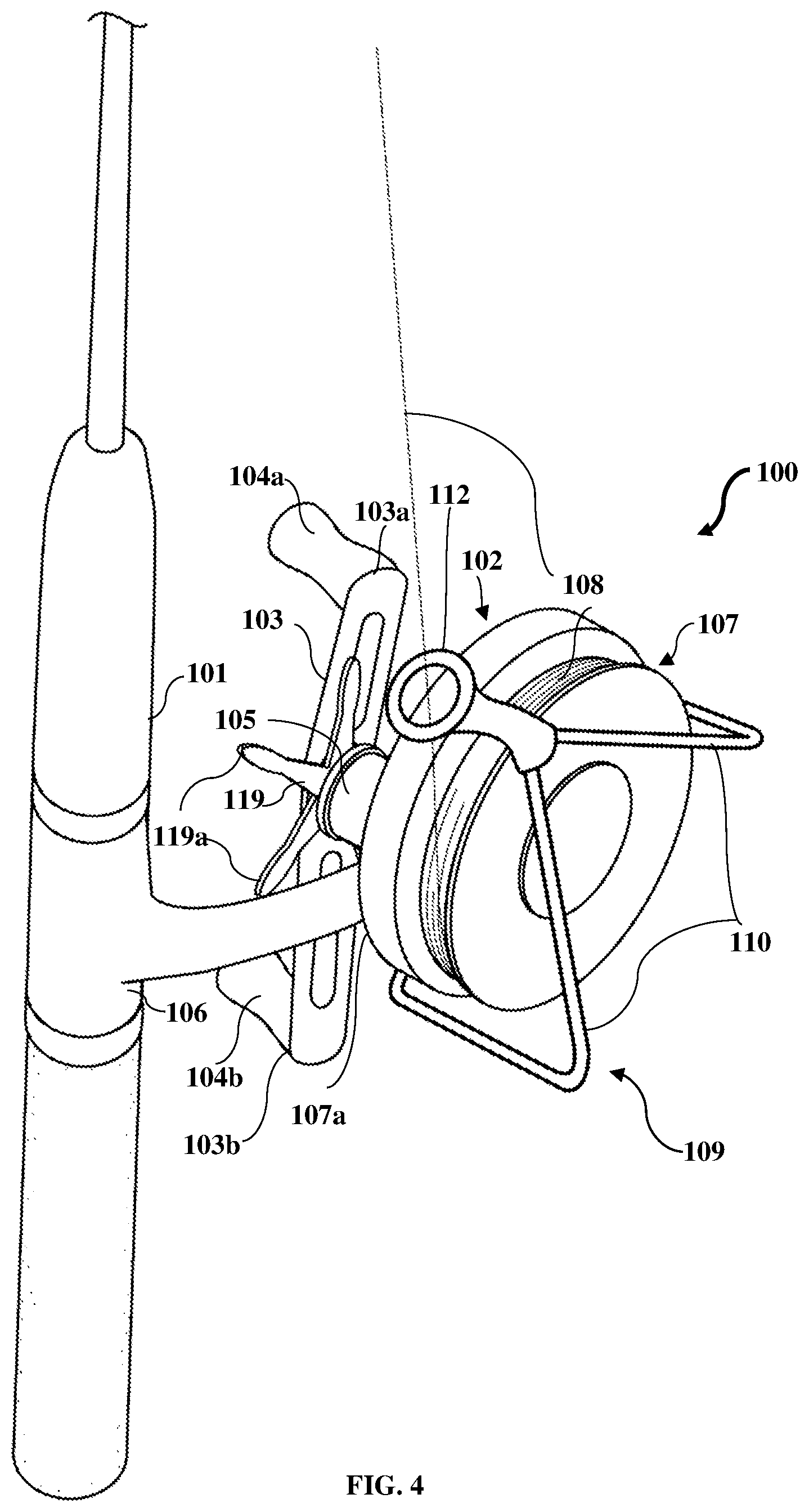 Patent US12102073 Figure 7 – Fishing reel with a line transfer mechanism